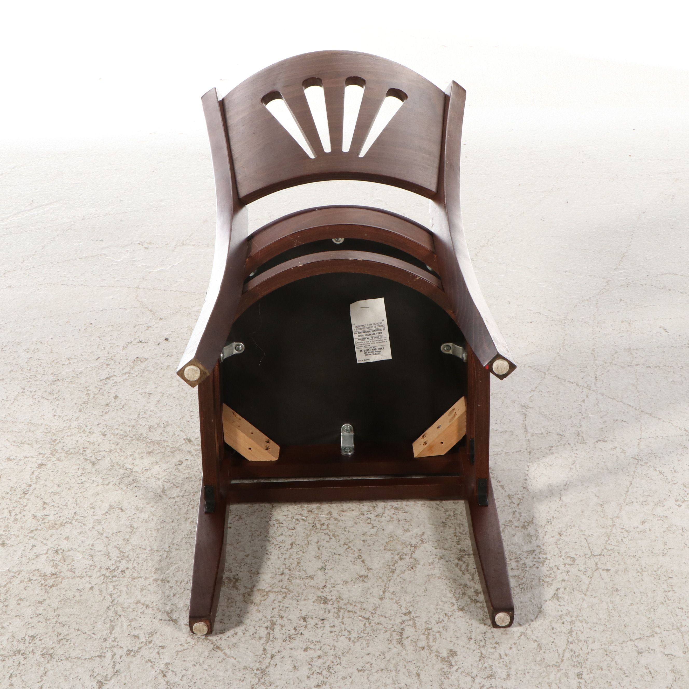 Three Piece Art Nouveau Style Dining Set with M. Dietz & Son Chairs