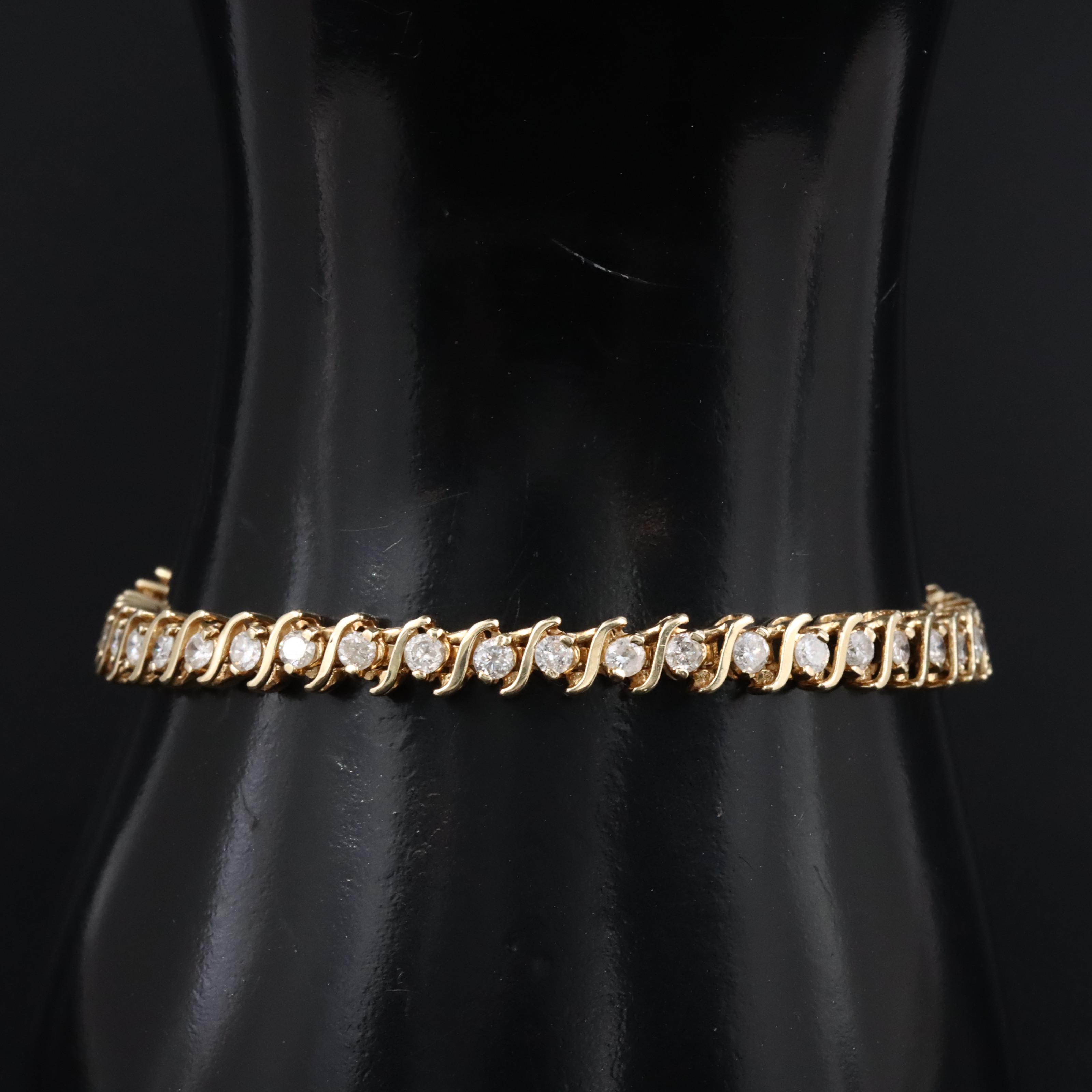14K 3.00 CTW Diamond Bracelet