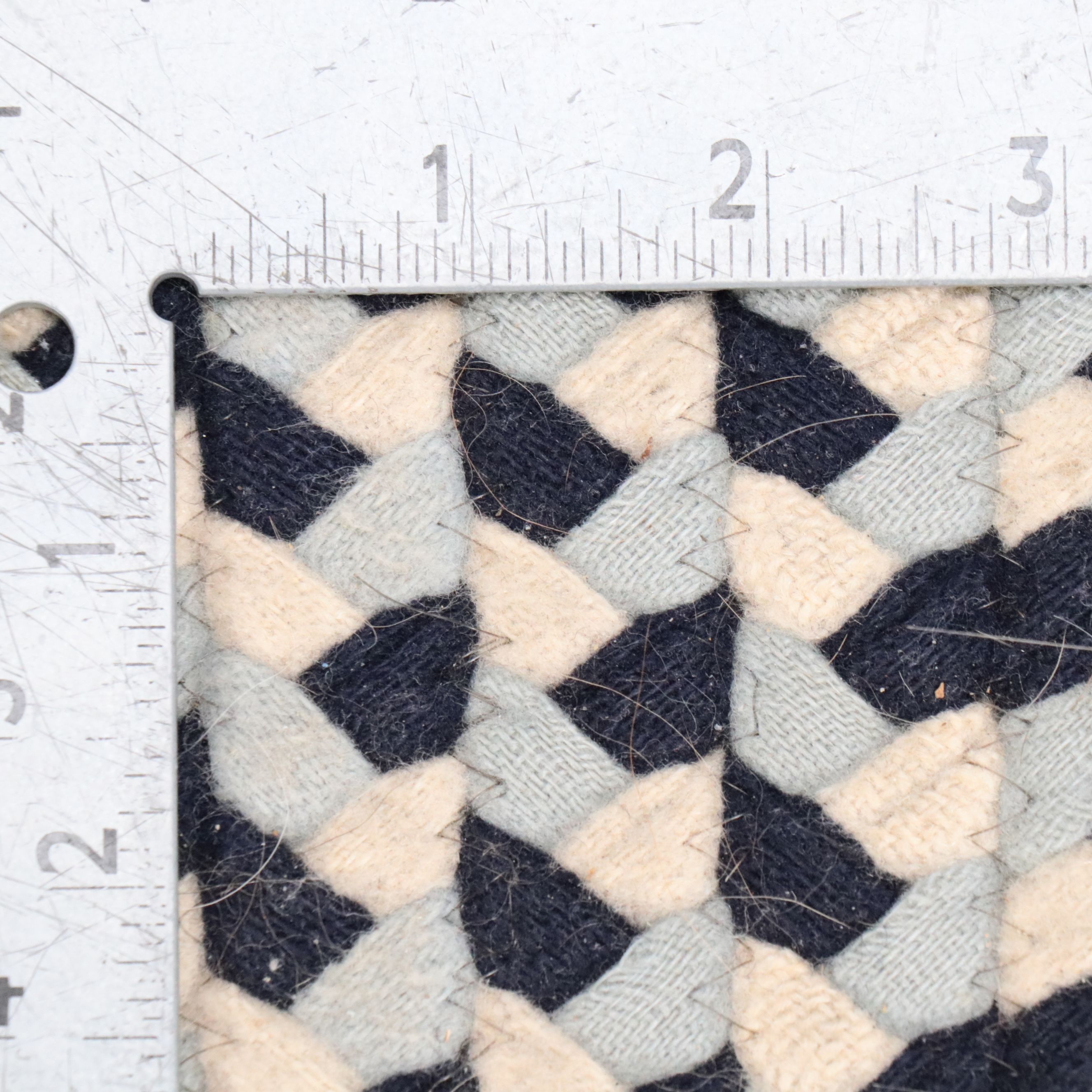 12'1 x 14'11 Oval Handmade Braided Room-Sized Rug