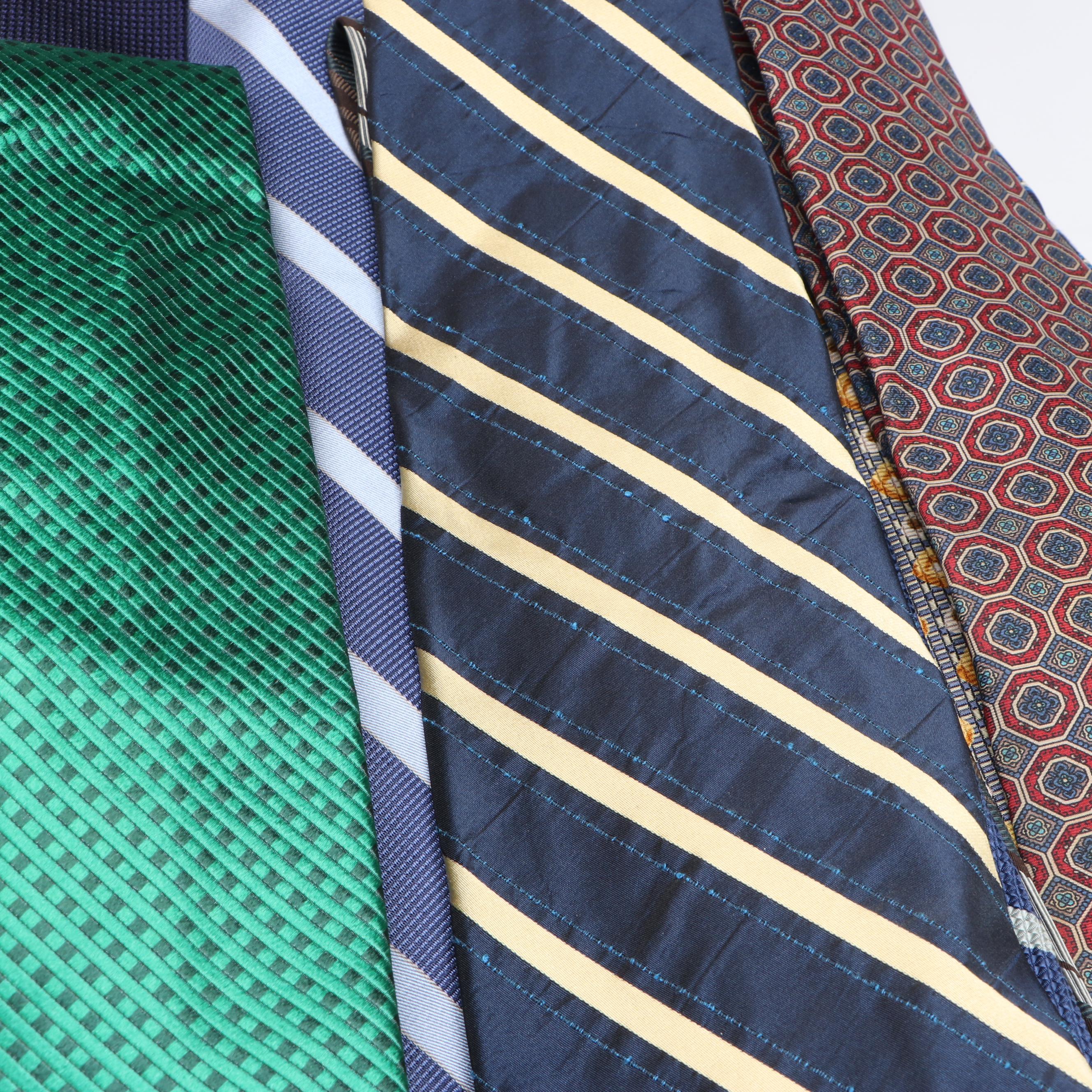 Assorted Patterned Silk, Wool and Other Neckties from Joseph Abboud, Gap & More