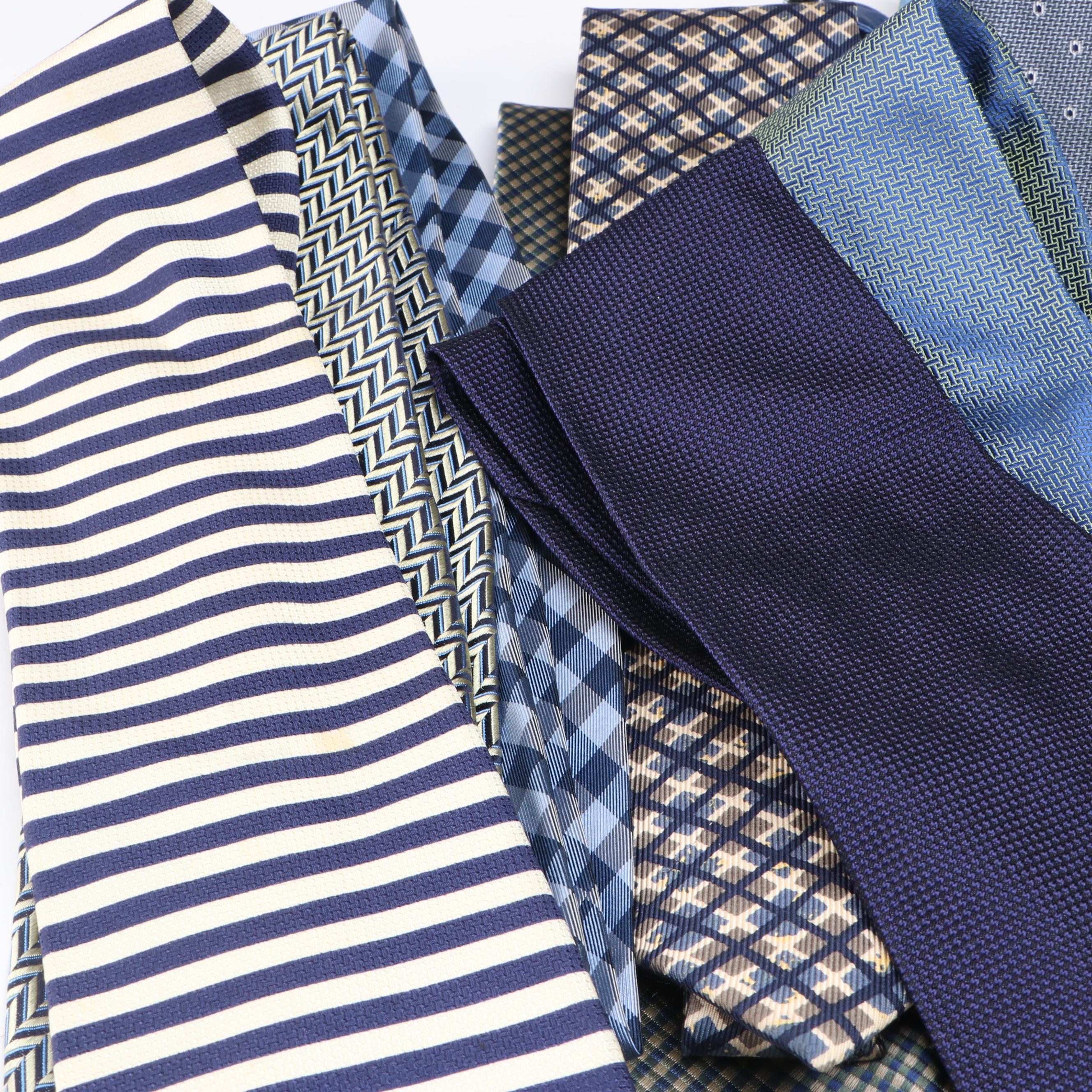 Assorted Patterned Silk, Wool and Other Neckties from Joseph Abboud, Gap & More