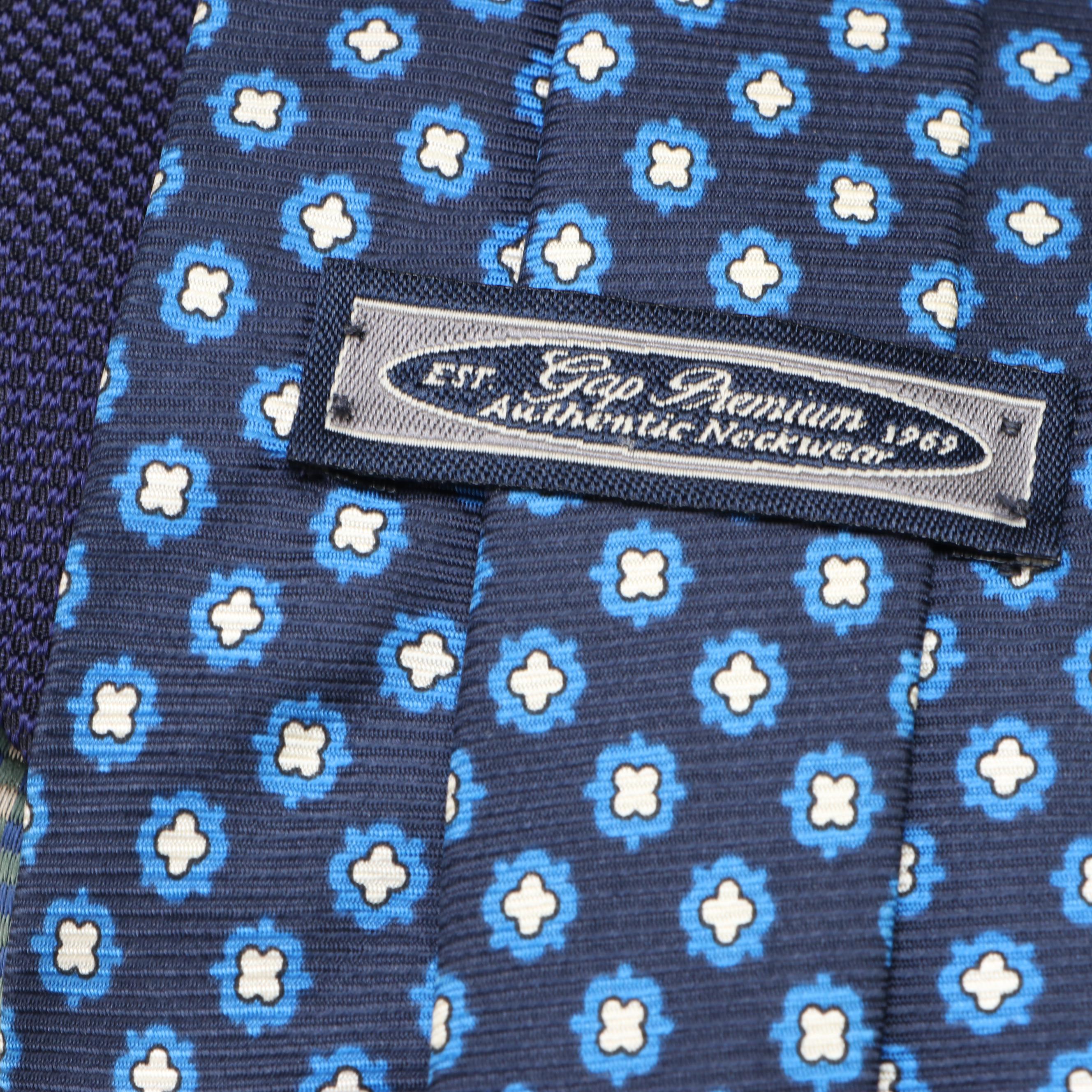 Assorted Patterned Silk, Wool and Other Neckties from Joseph Abboud, Gap & More