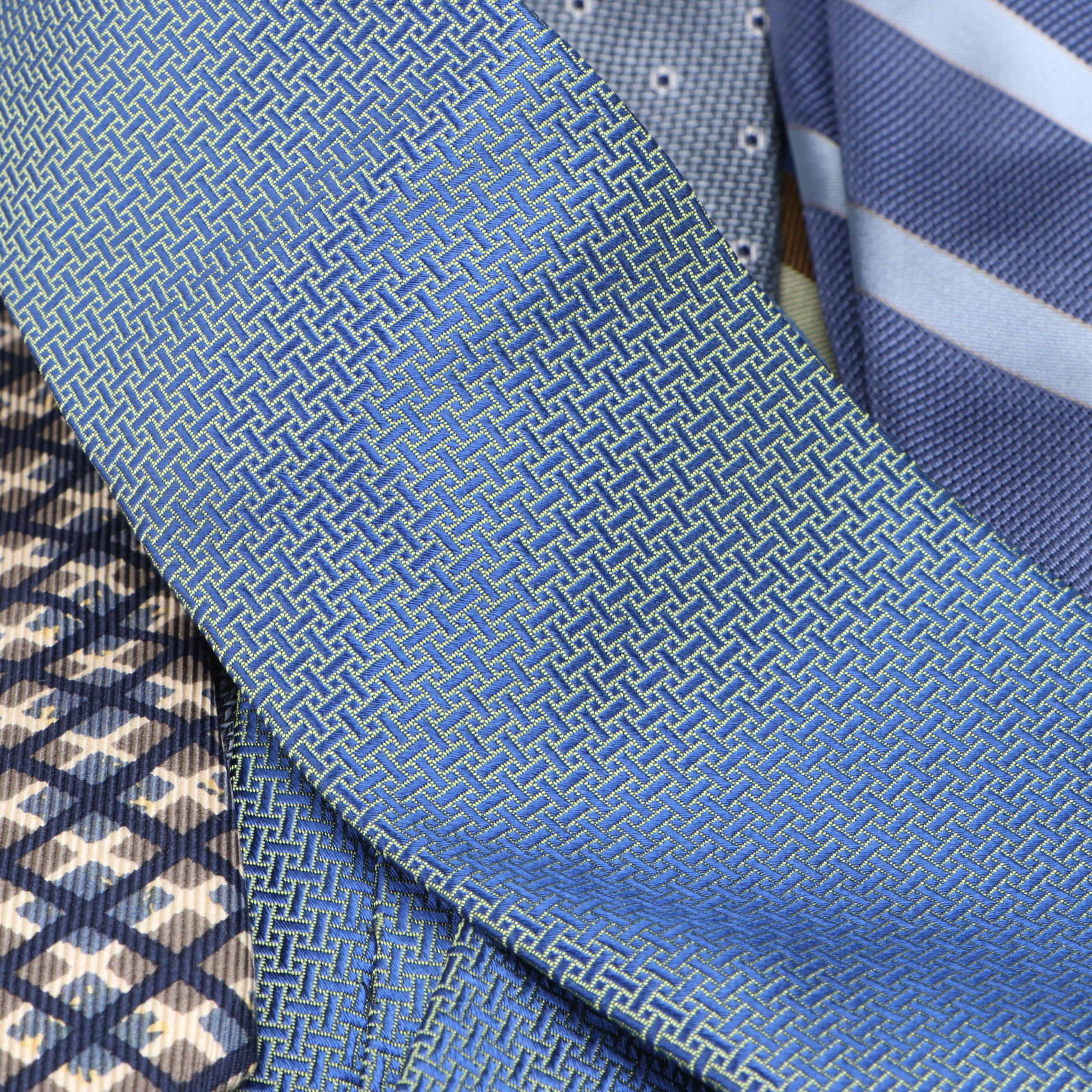 Assorted Patterned Silk, Wool and Other Neckties from Joseph Abboud, Gap & More