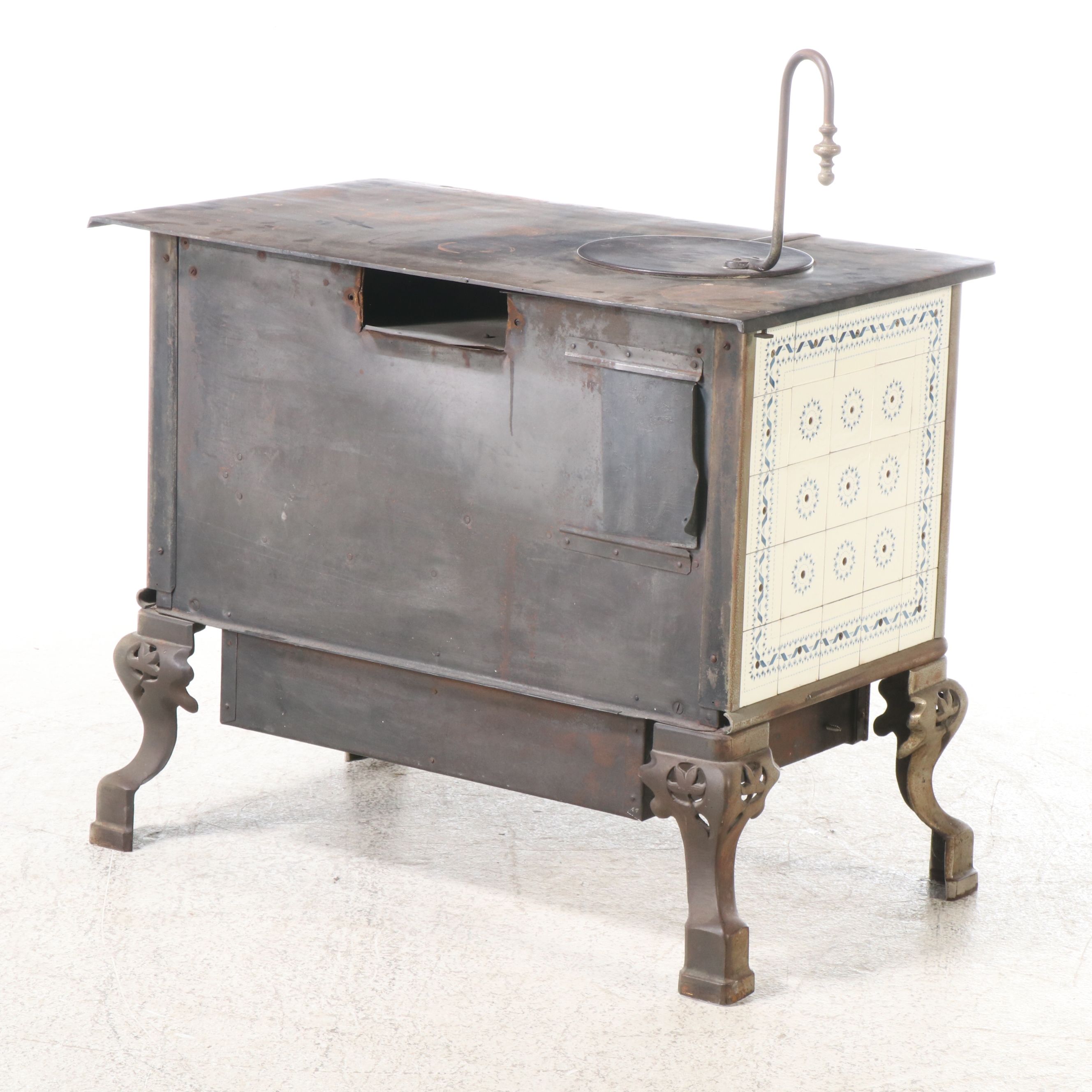 European Art Nouveau Style Tile Stove, Late 19th/ Early 20th Century