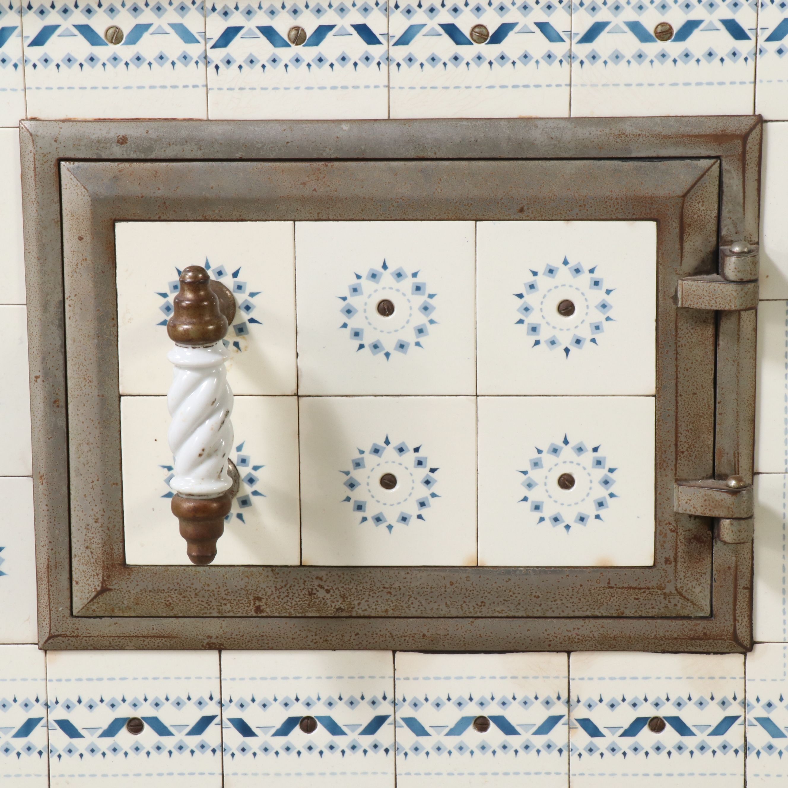 European Art Nouveau Style Tile Stove, Late 19th/ Early 20th Century