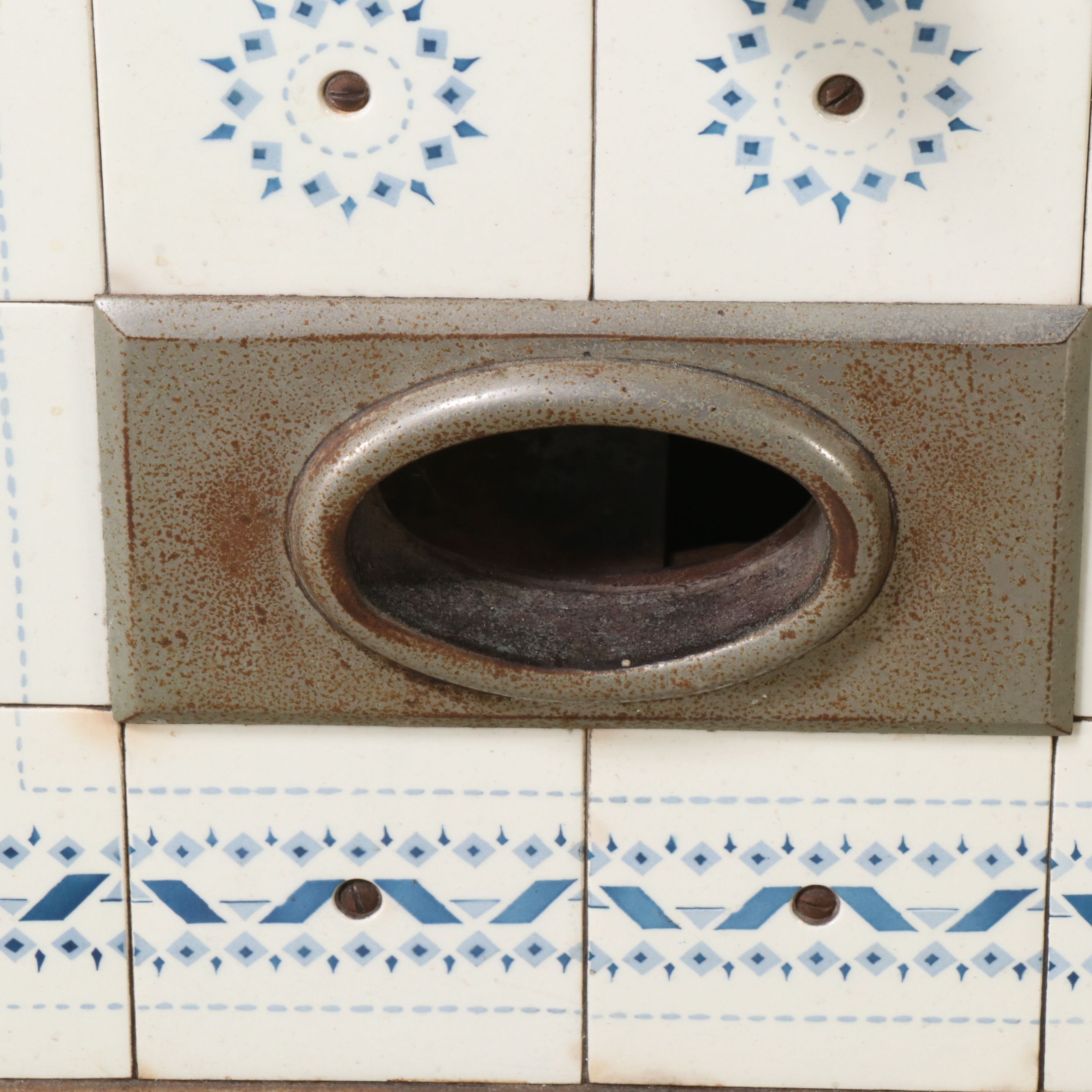 European Art Nouveau Style Tile Stove, Late 19th/ Early 20th Century