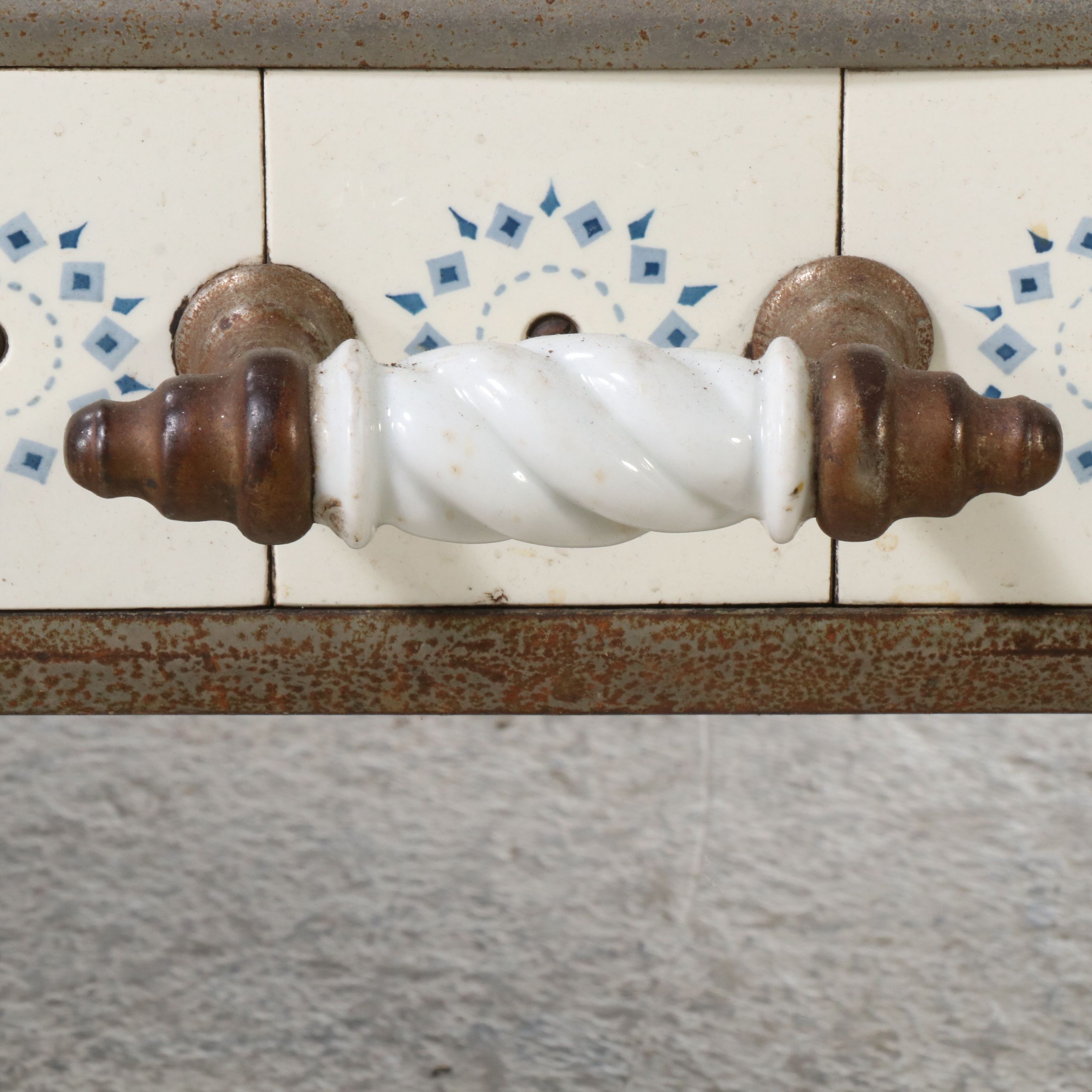 European Art Nouveau Style Tile Stove, Late 19th/ Early 20th Century