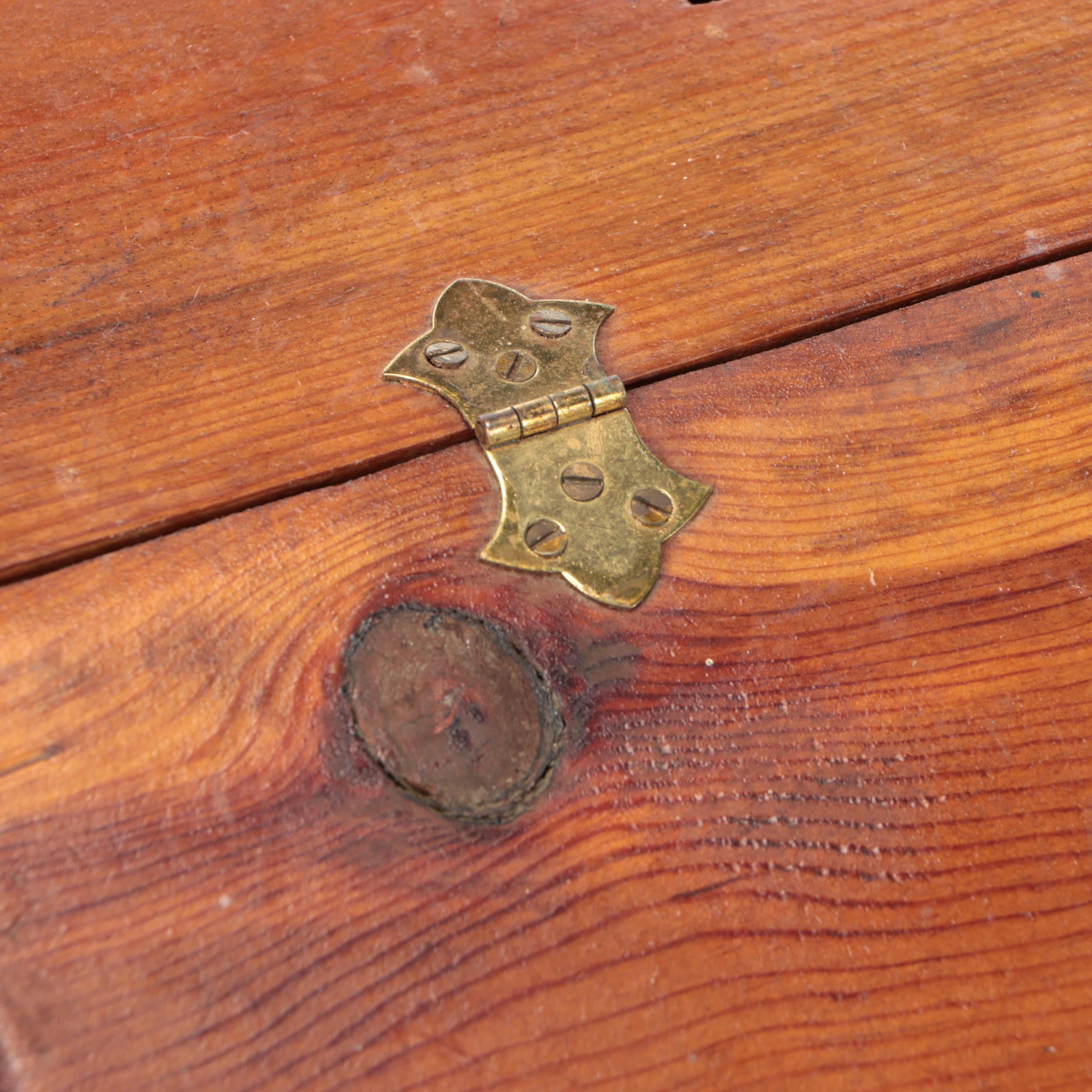 Slotted Wood Writing Chest