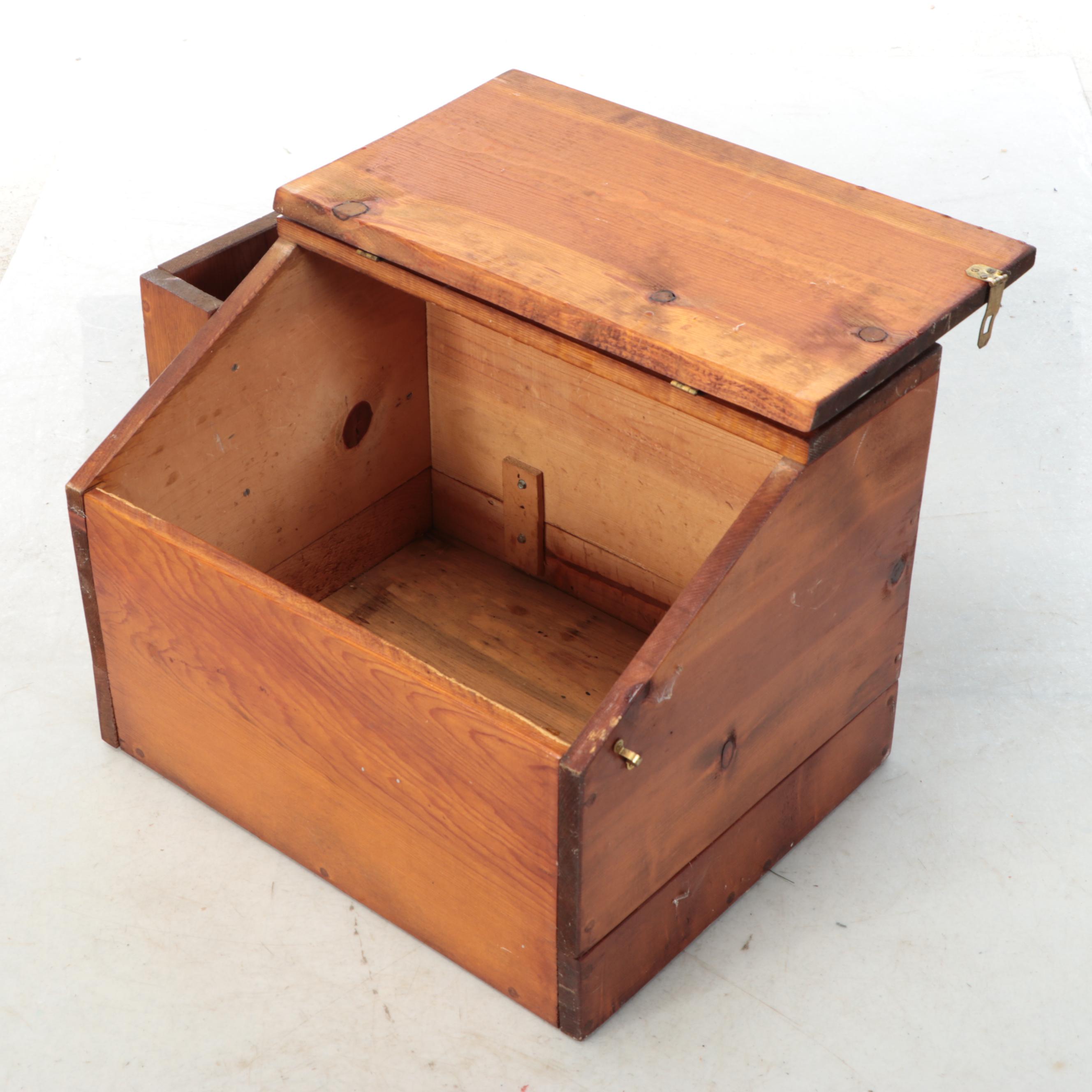 Slotted Wood Writing Chest