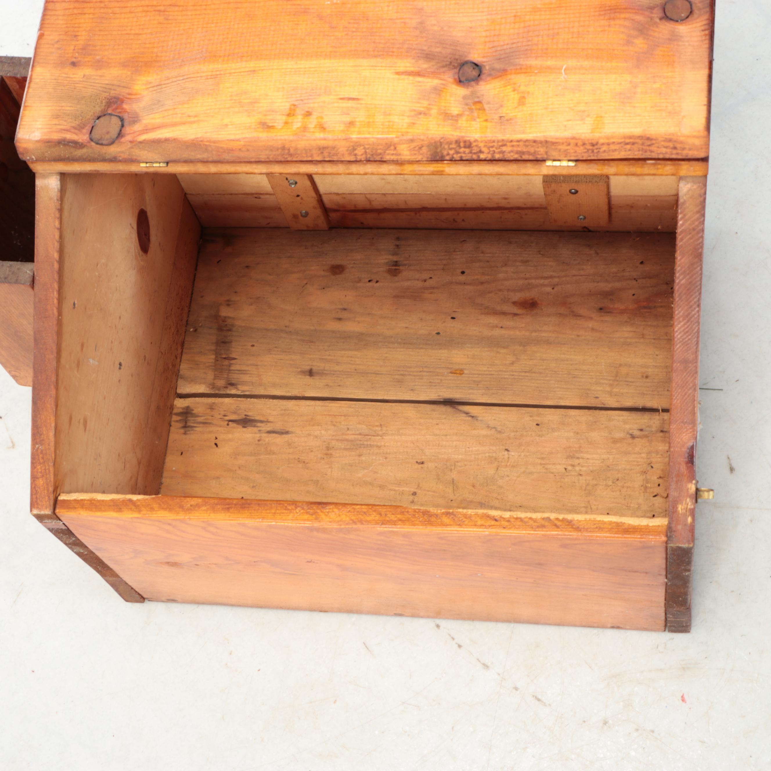 Slotted Wood Writing Chest