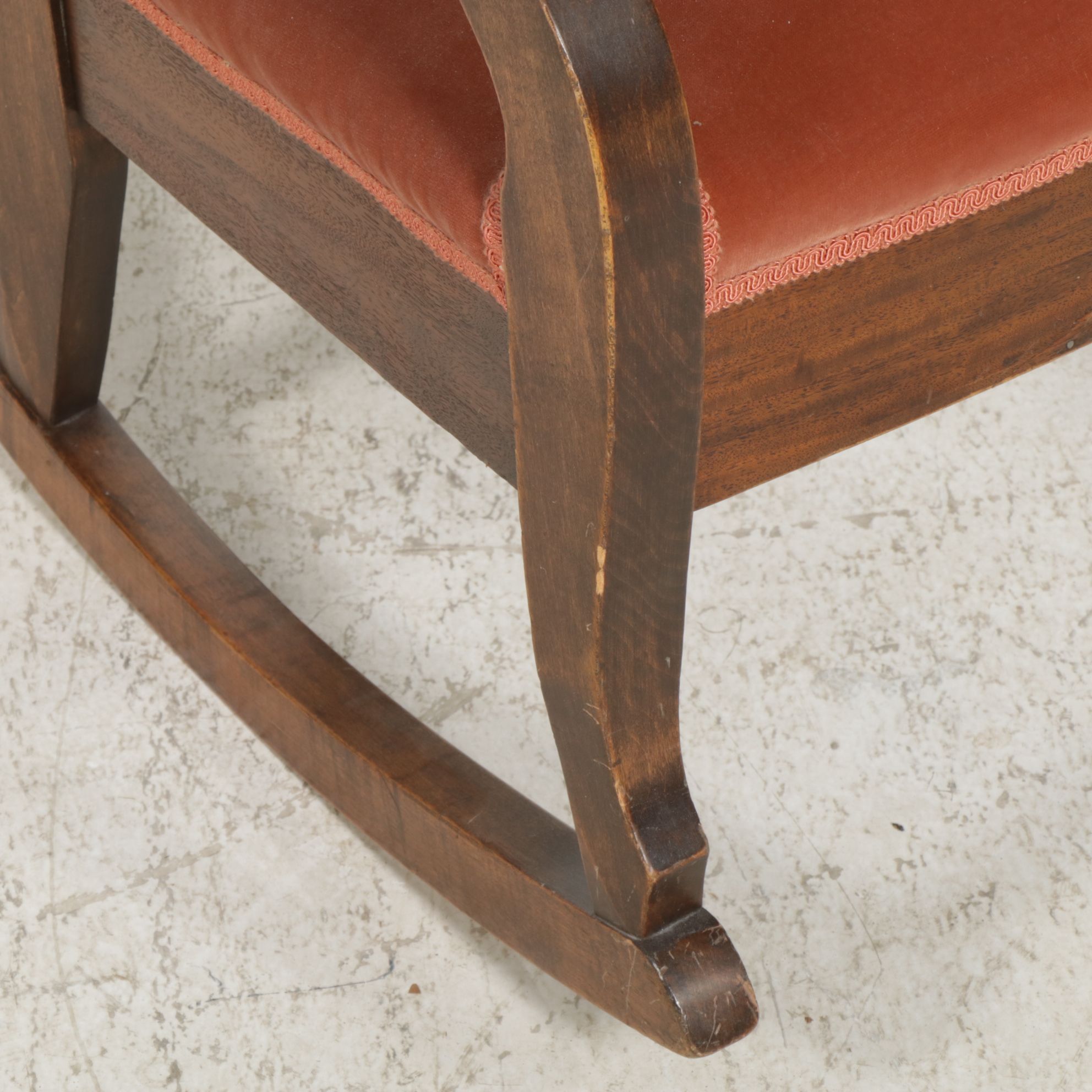 Hardwood Rocking Chair, Early to Mid-20th Century