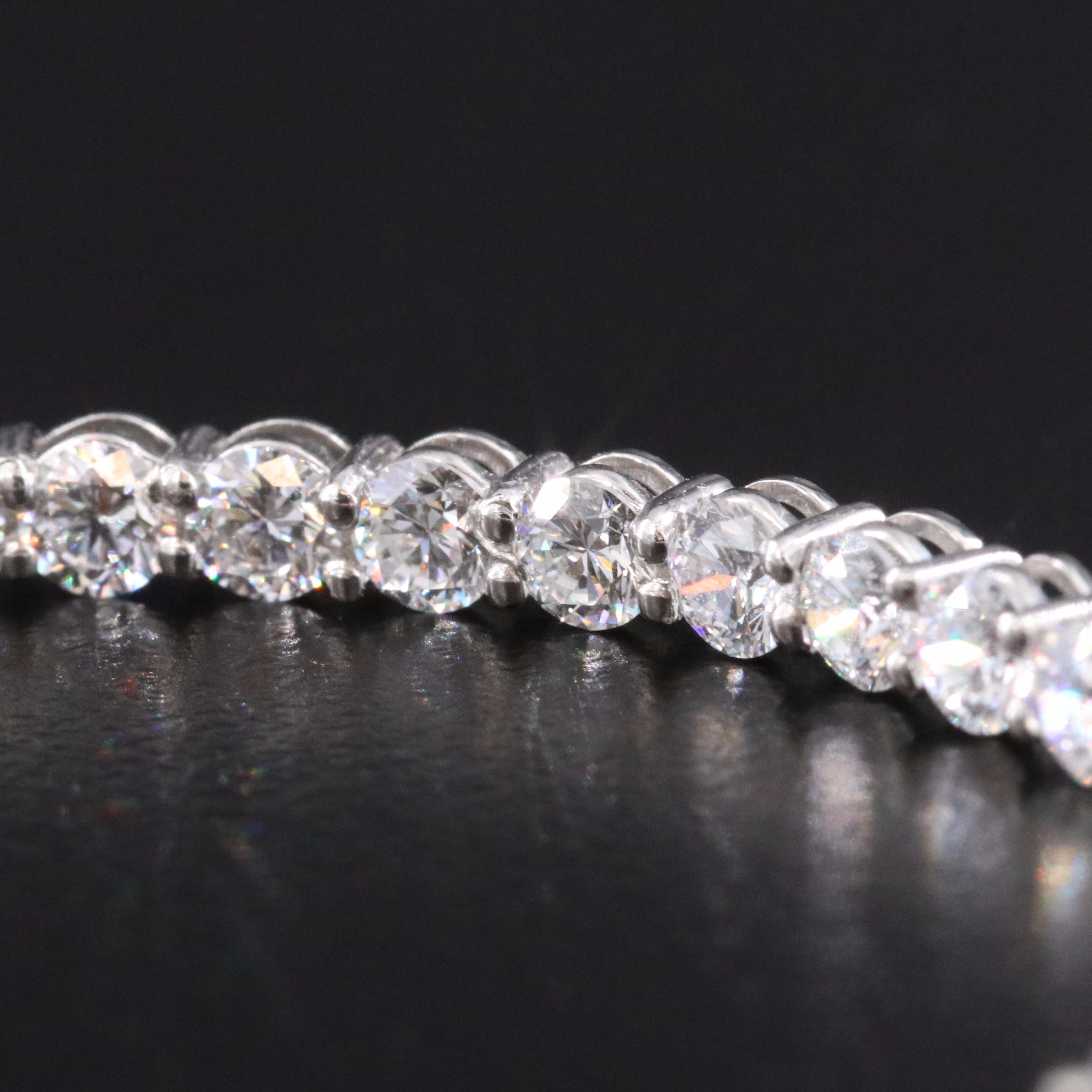 Platinum 9.02 CTW Lab Grown Diamond Inside-Out Hoop Earrings