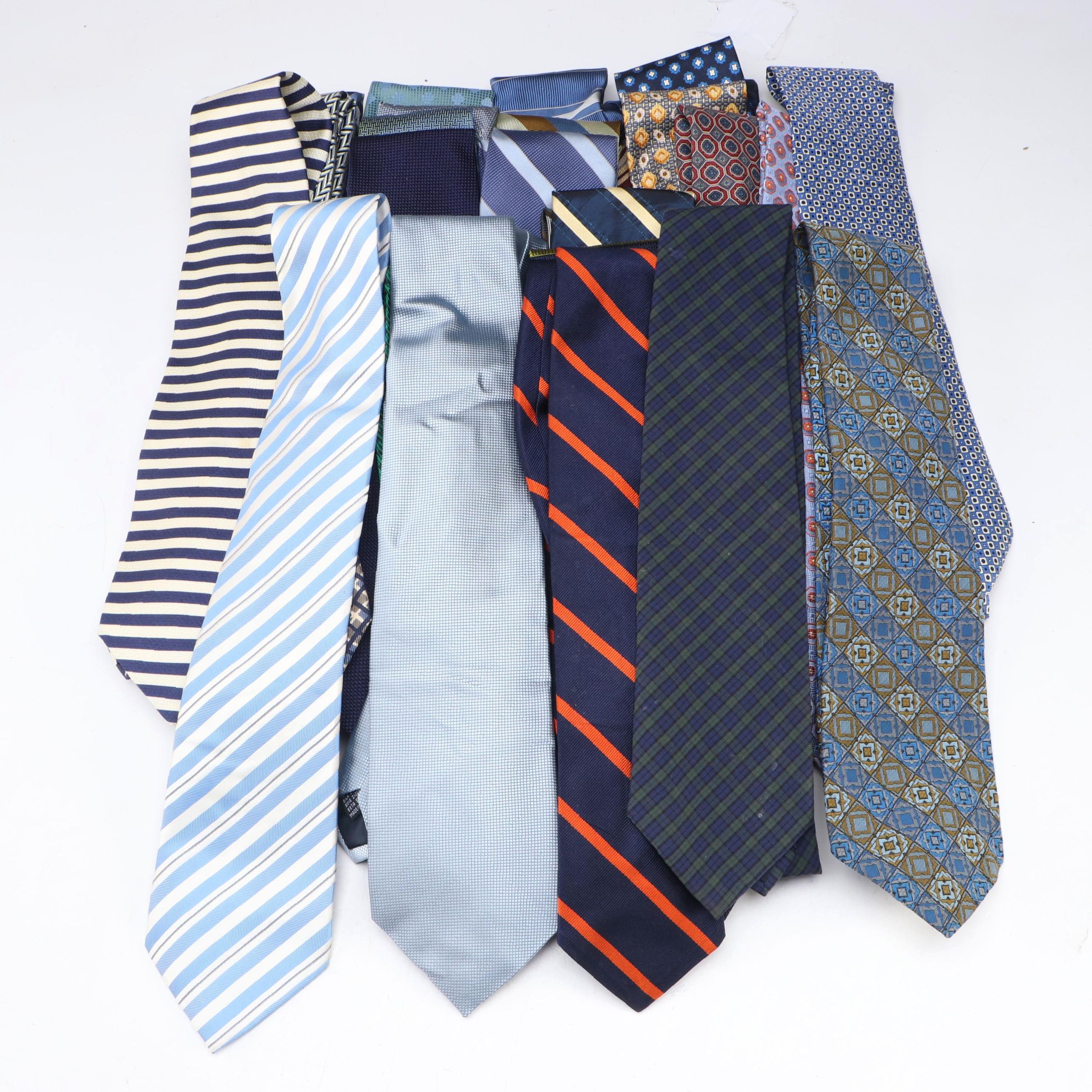 Assorted Patterned Silk, Wool and Other Neckties from Joseph Abboud, Gap & More