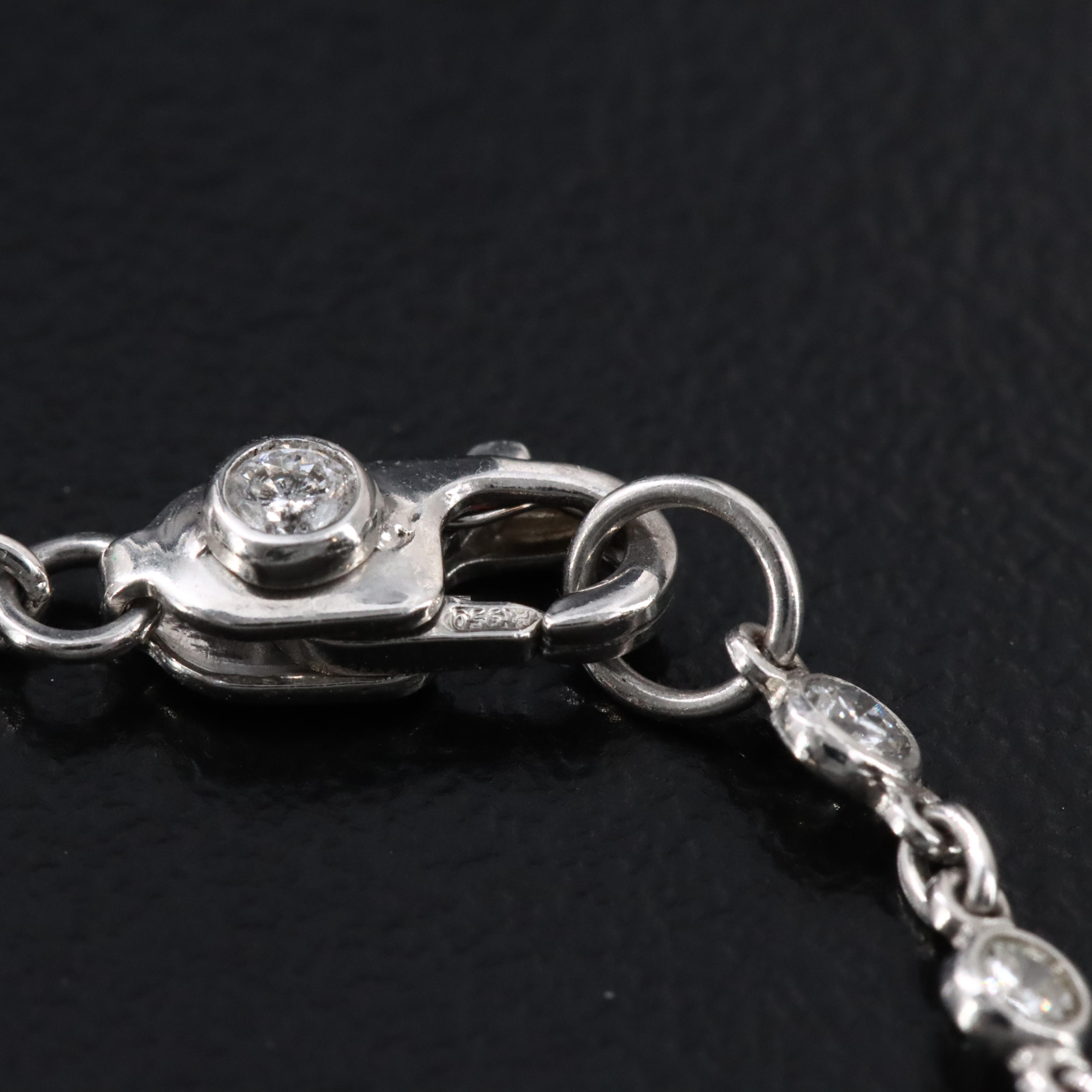 Platinum 2.29 CTW Diamond Rivière Necklace