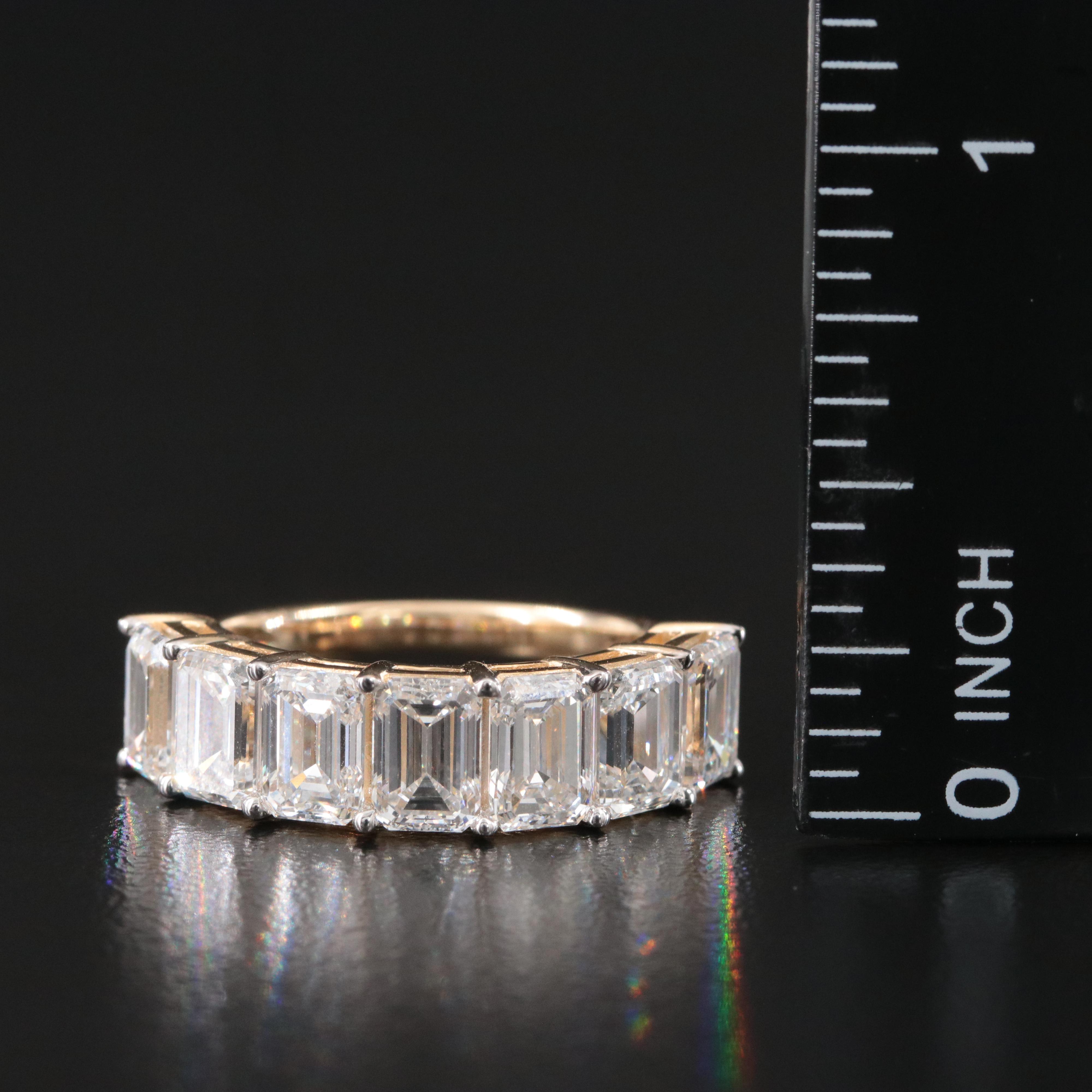 14K 4.87 CTW Lab Grown Diamond Ring