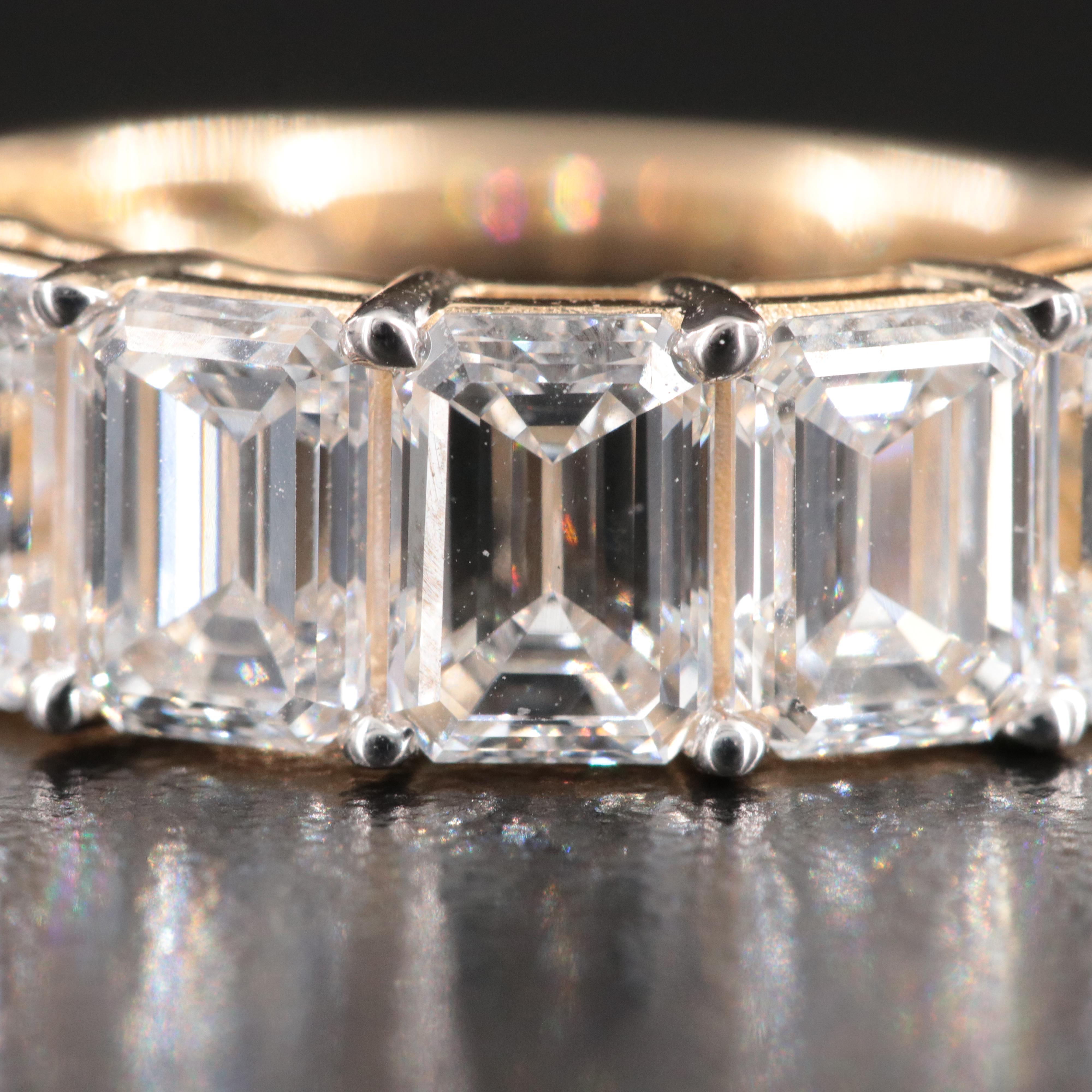 14K 4.87 CTW Lab Grown Diamond Ring