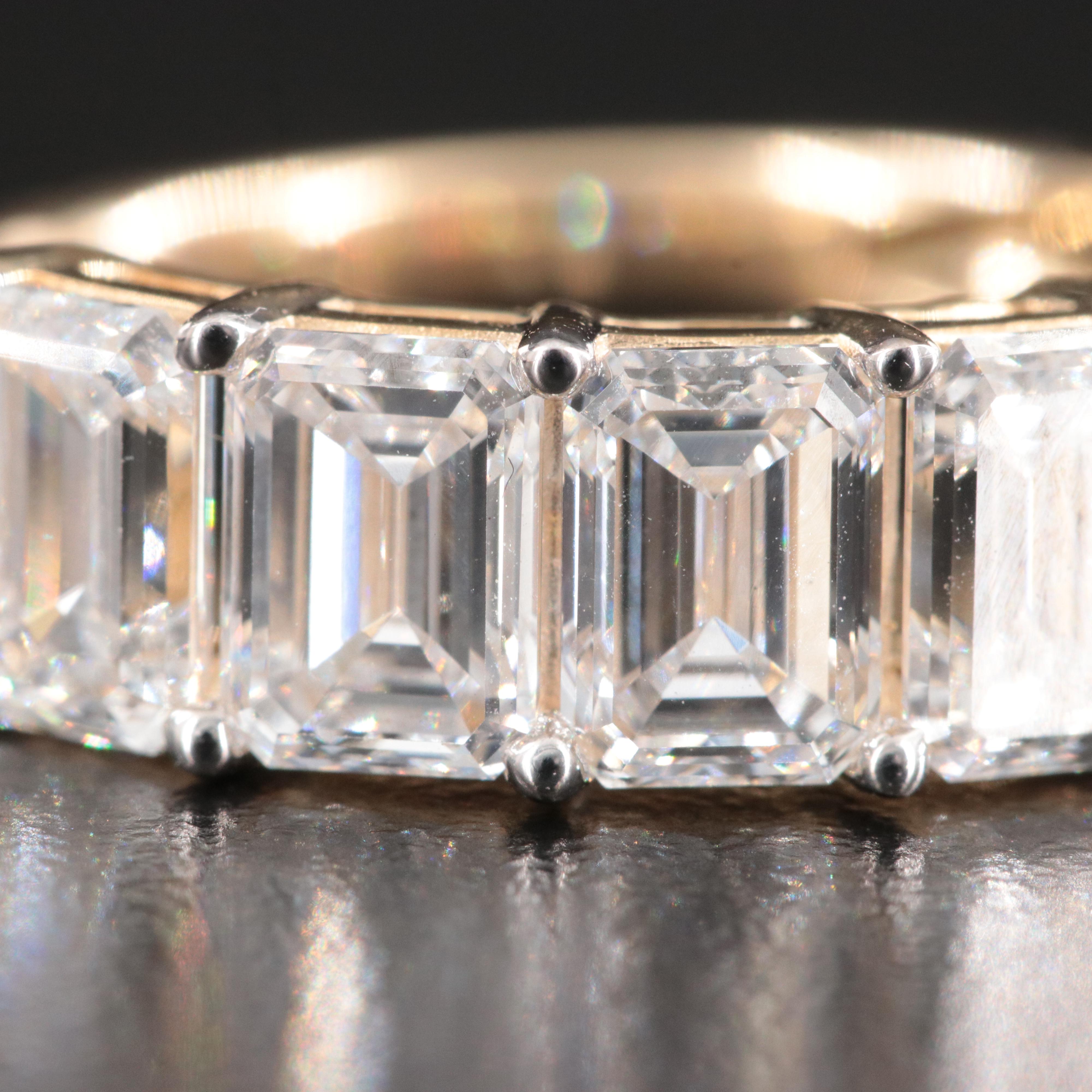 14K 4.87 CTW Lab Grown Diamond Ring