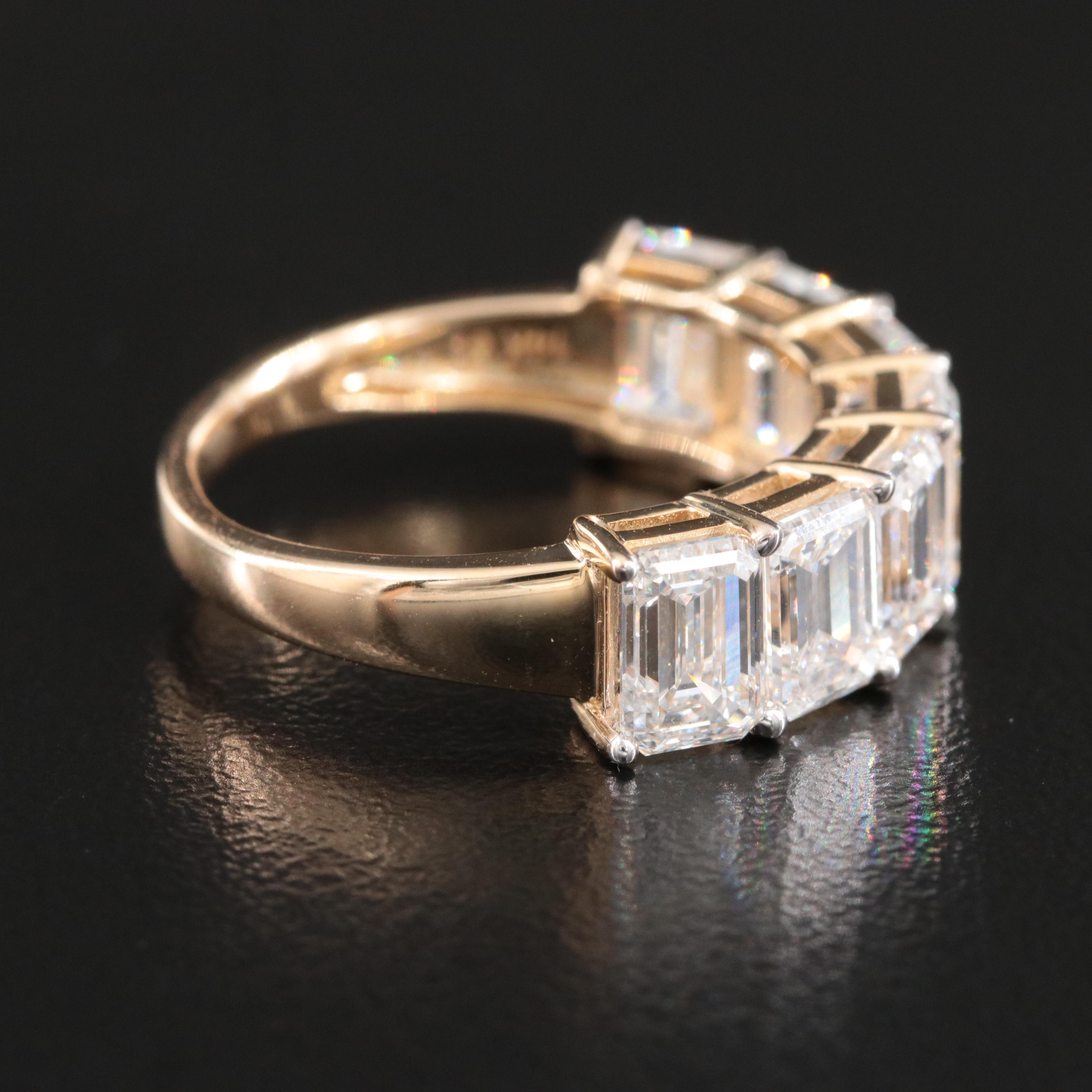 14K 4.87 CTW Lab Grown Diamond Ring