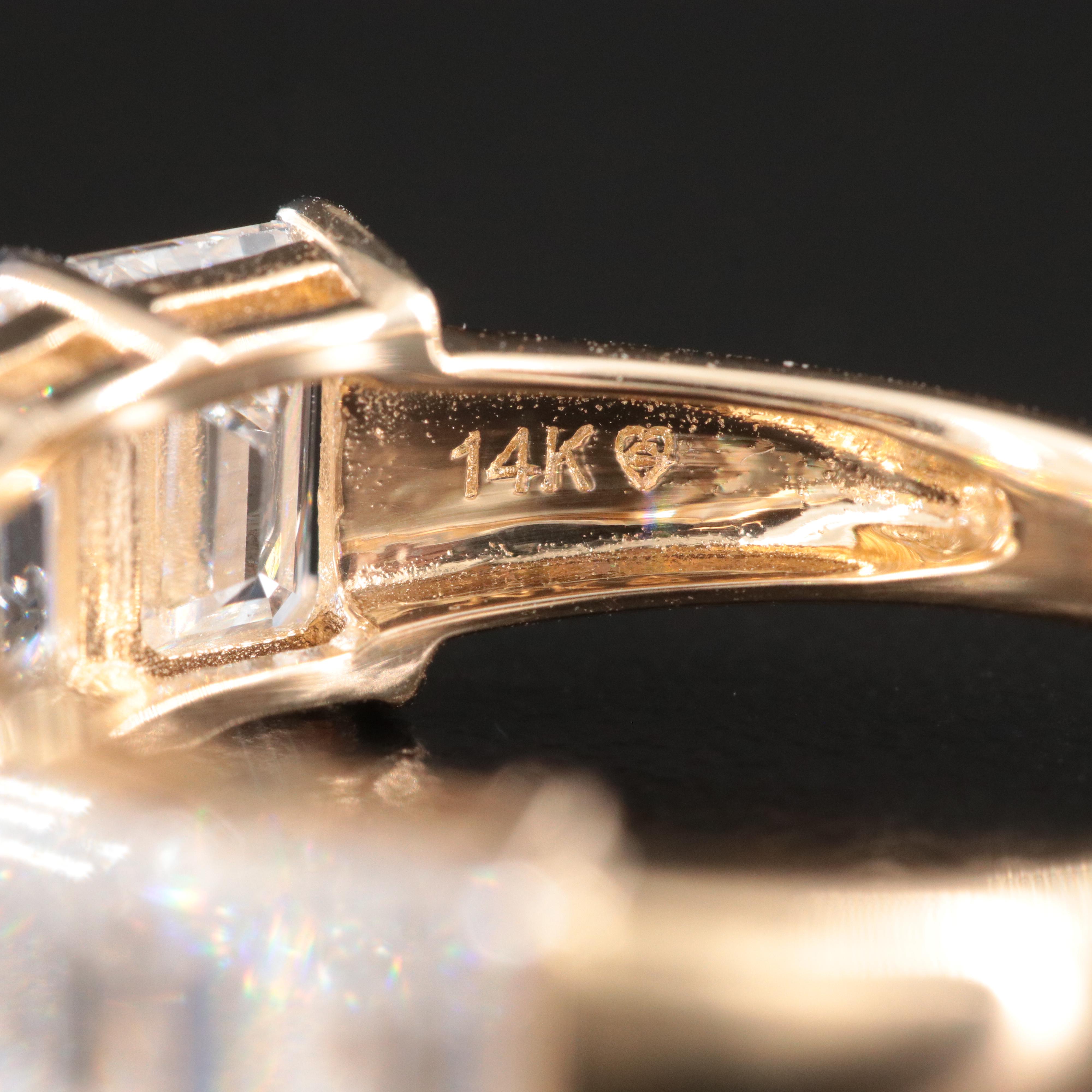 14K 4.87 CTW Lab Grown Diamond Ring