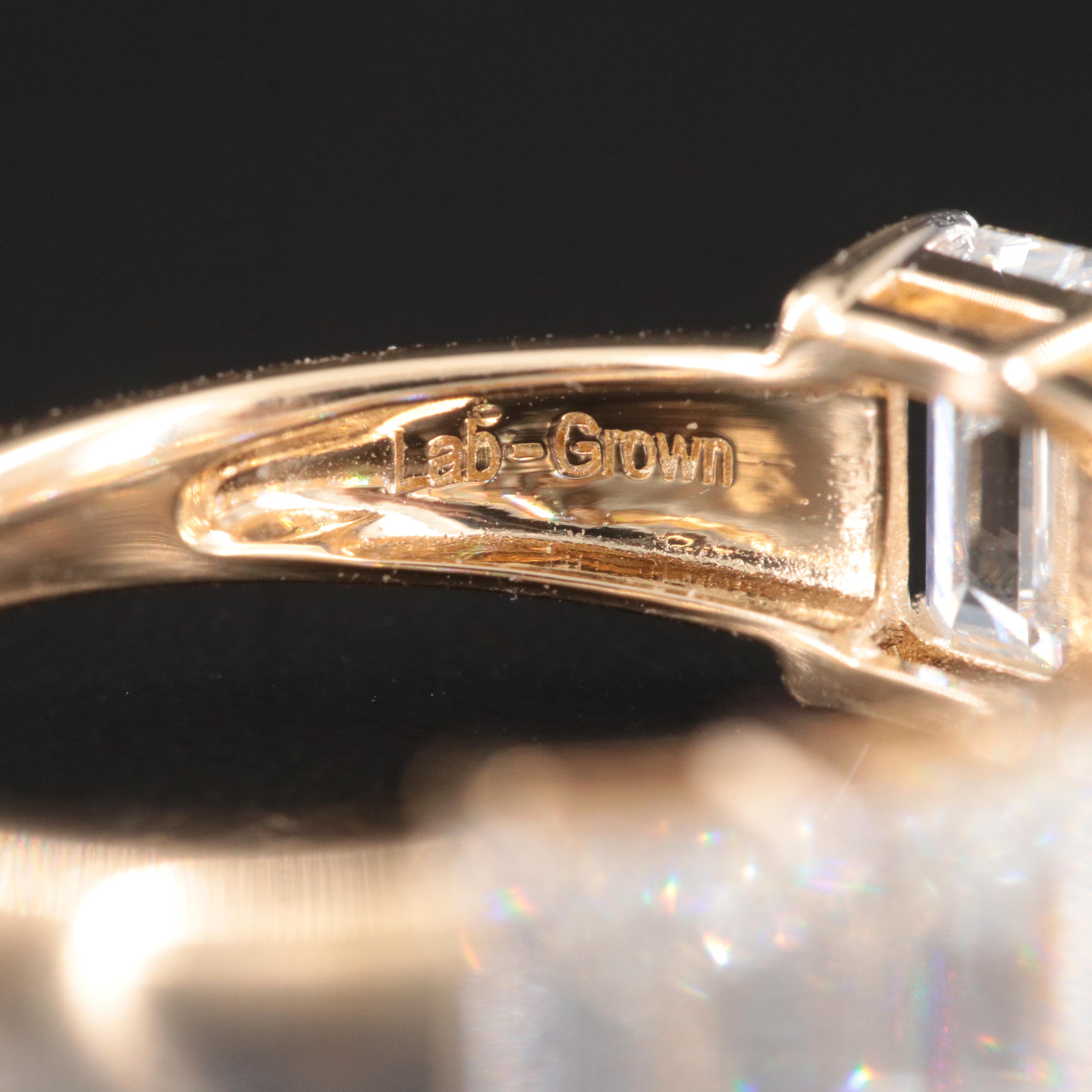 14K 4.87 CTW Lab Grown Diamond Ring