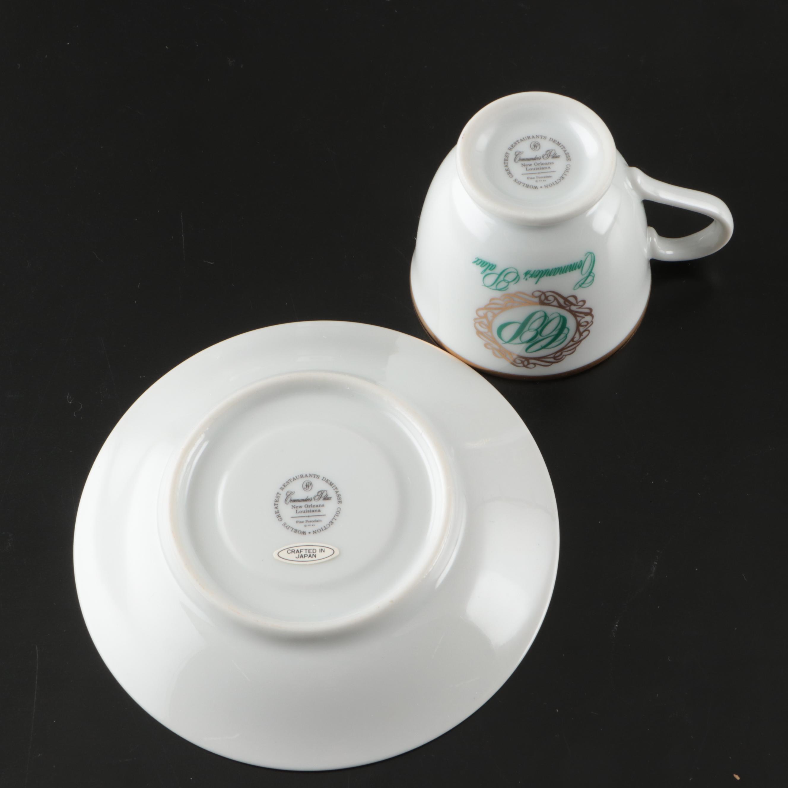 Franklin Mint "World's Greatest Restaurants Collection" Demitasse Cups