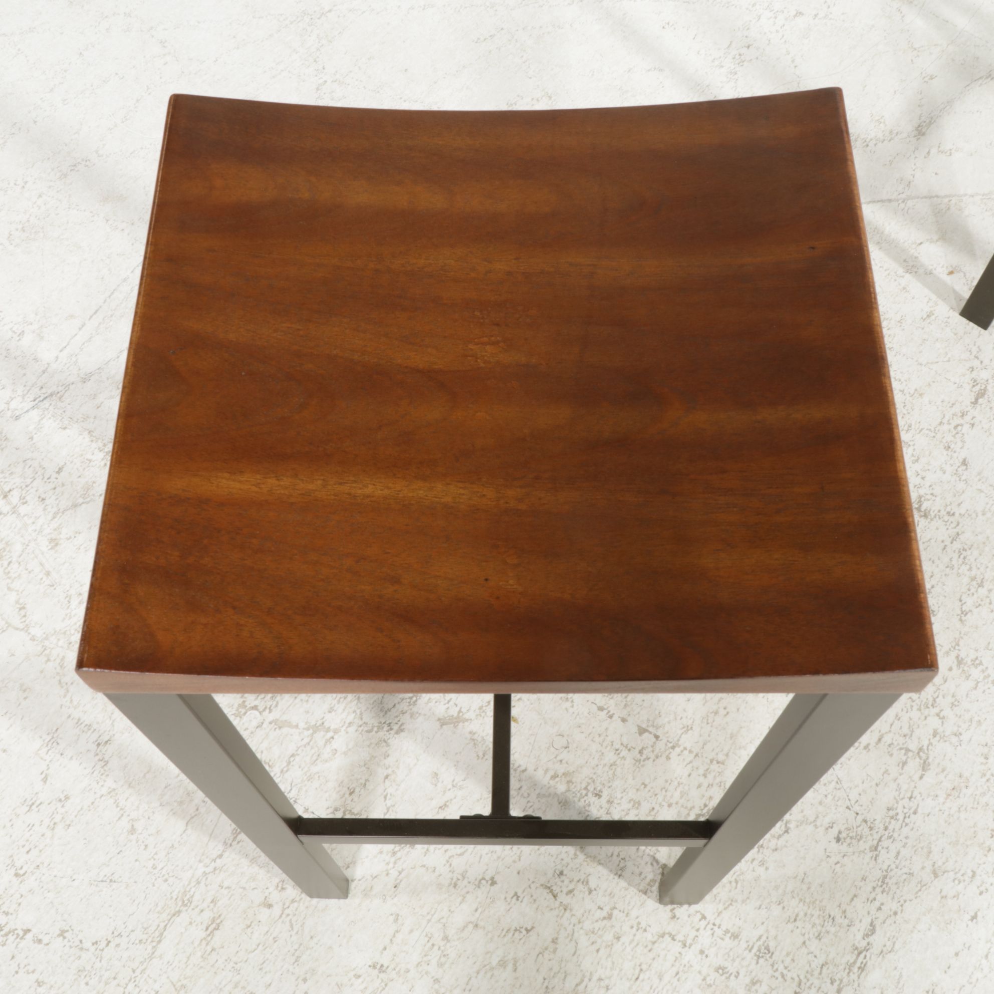 Pair of Coaster Metal Framed Barstools, 21st Century