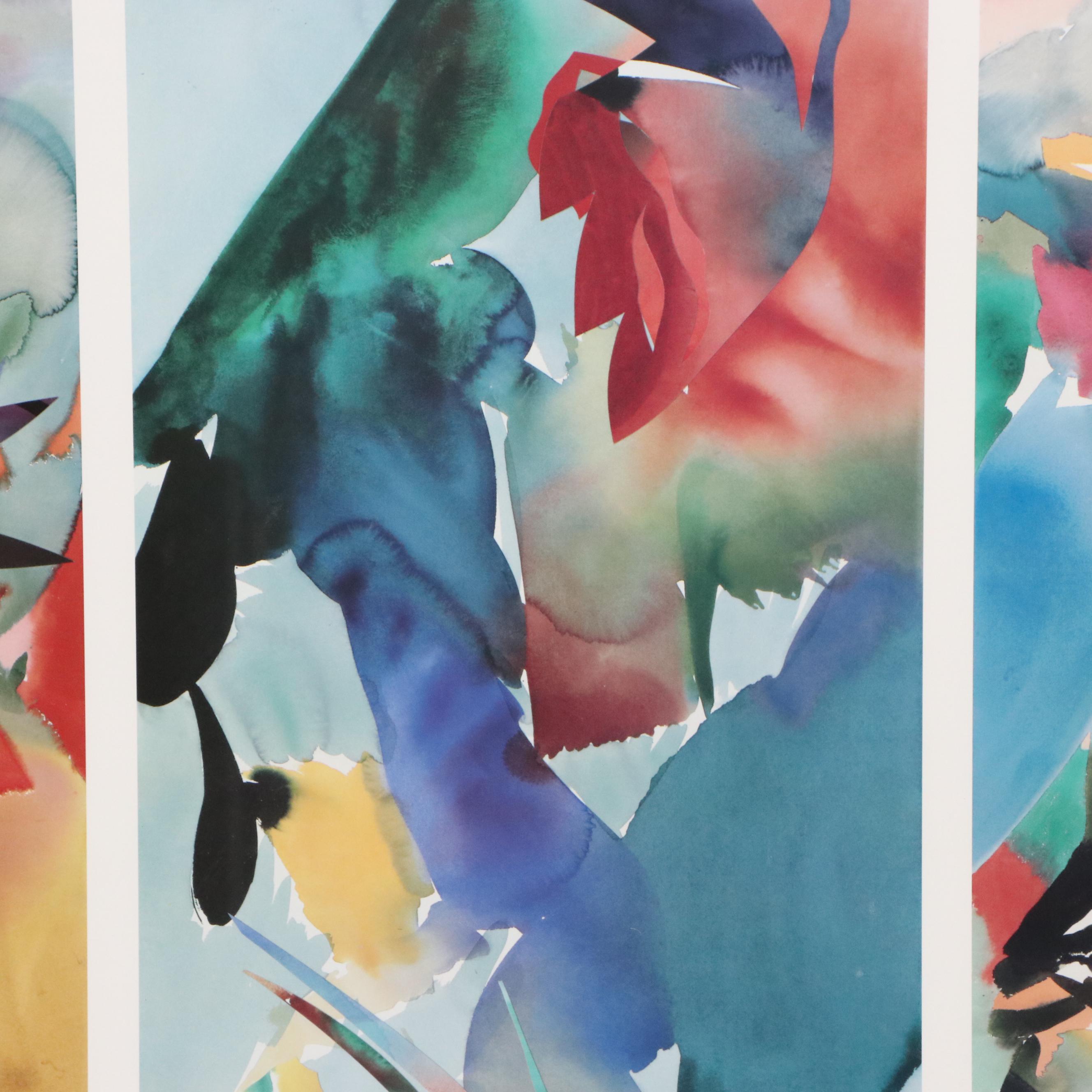 After Peter Kitchell Offset Lithograph "Palmate Panther"