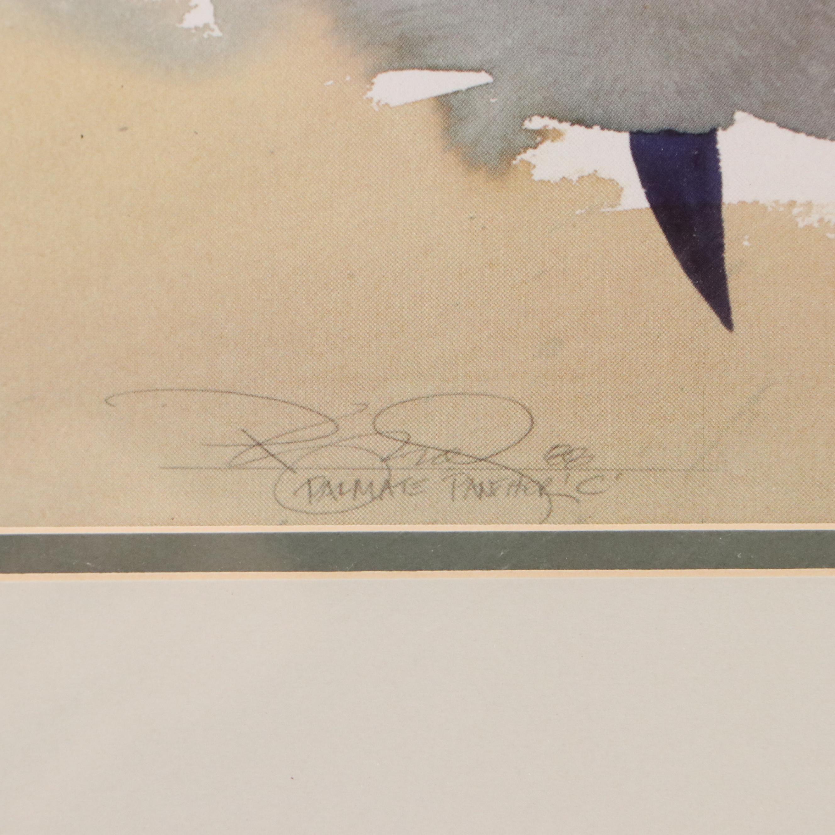 After Peter Kitchell Offset Lithograph "Palmate Panther"