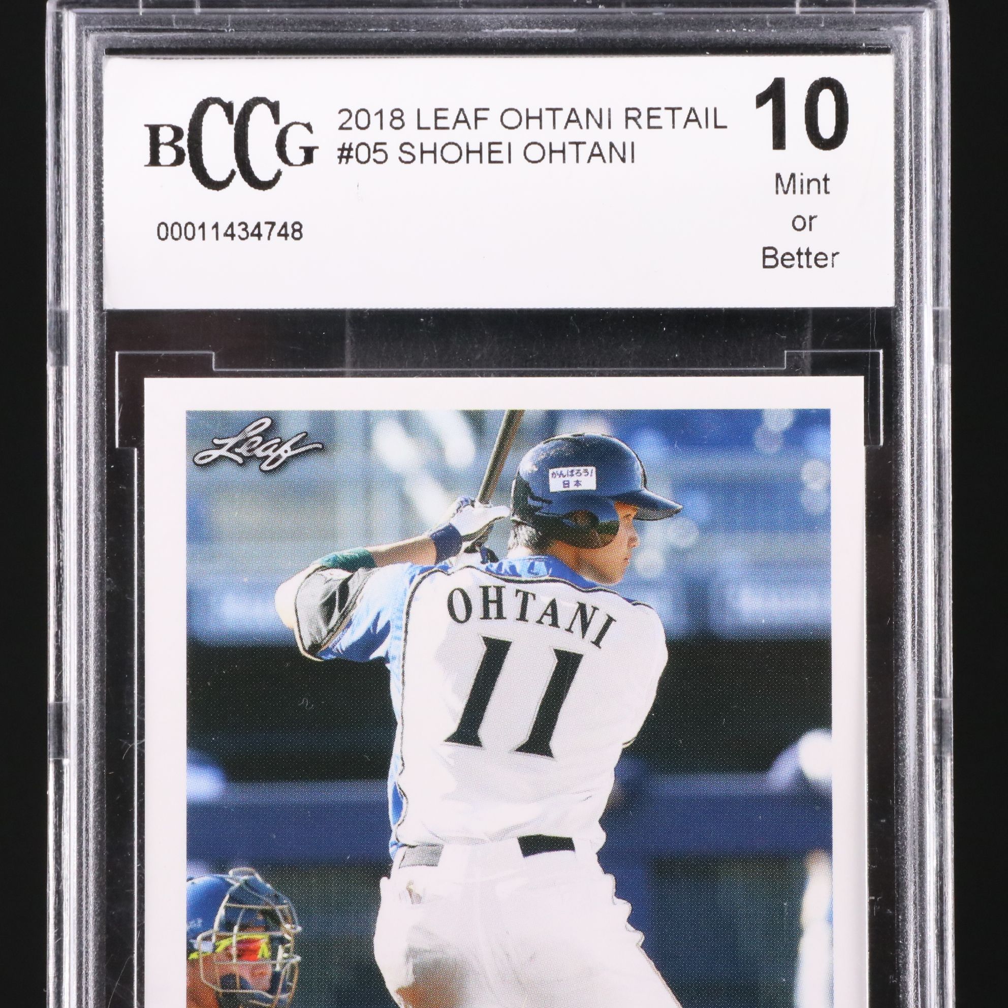 2018 Leaf Shohei Ohtani Rookie Year Baseball Card Graded BCCG 10