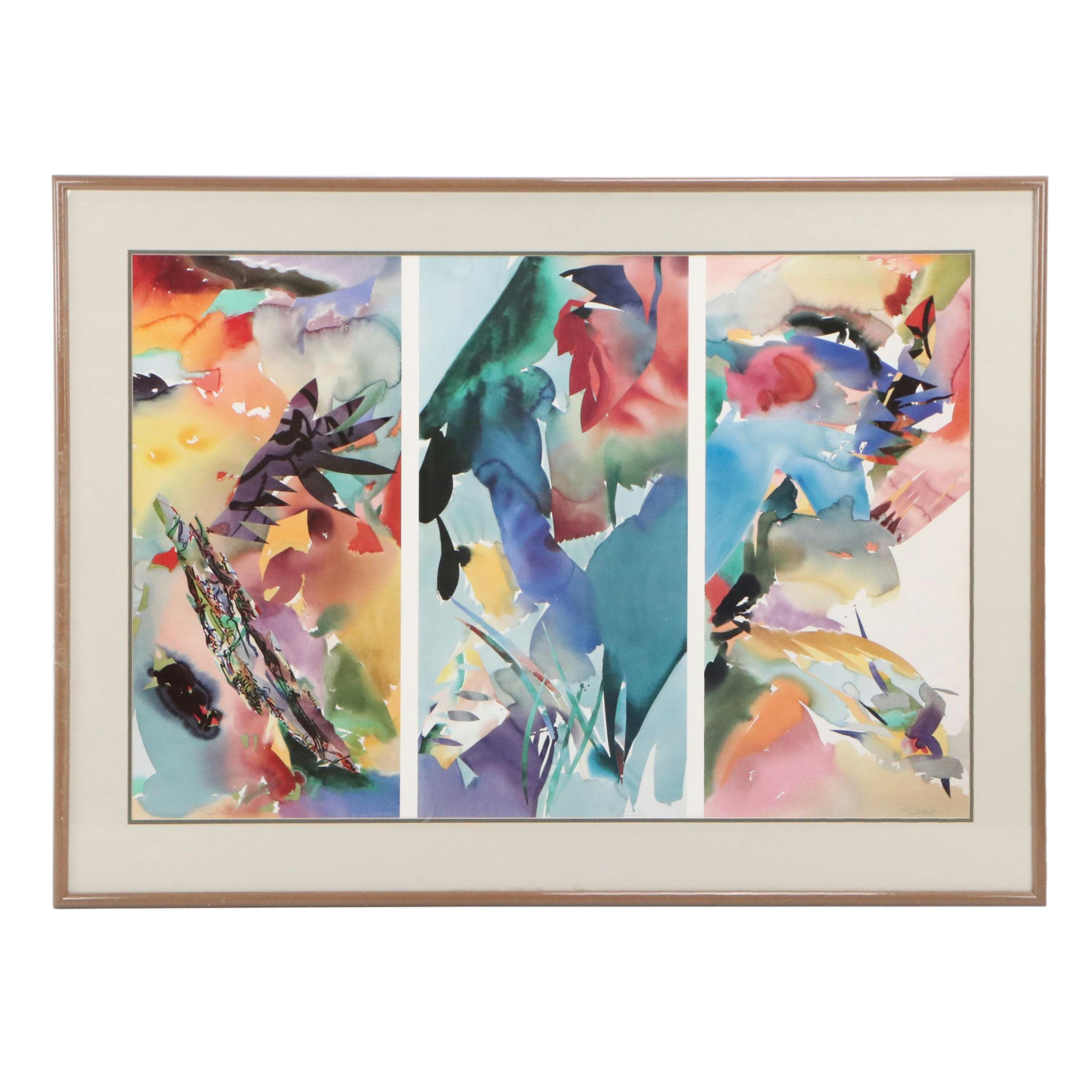 After Peter Kitchell Offset Lithograph "Palmate Panther"