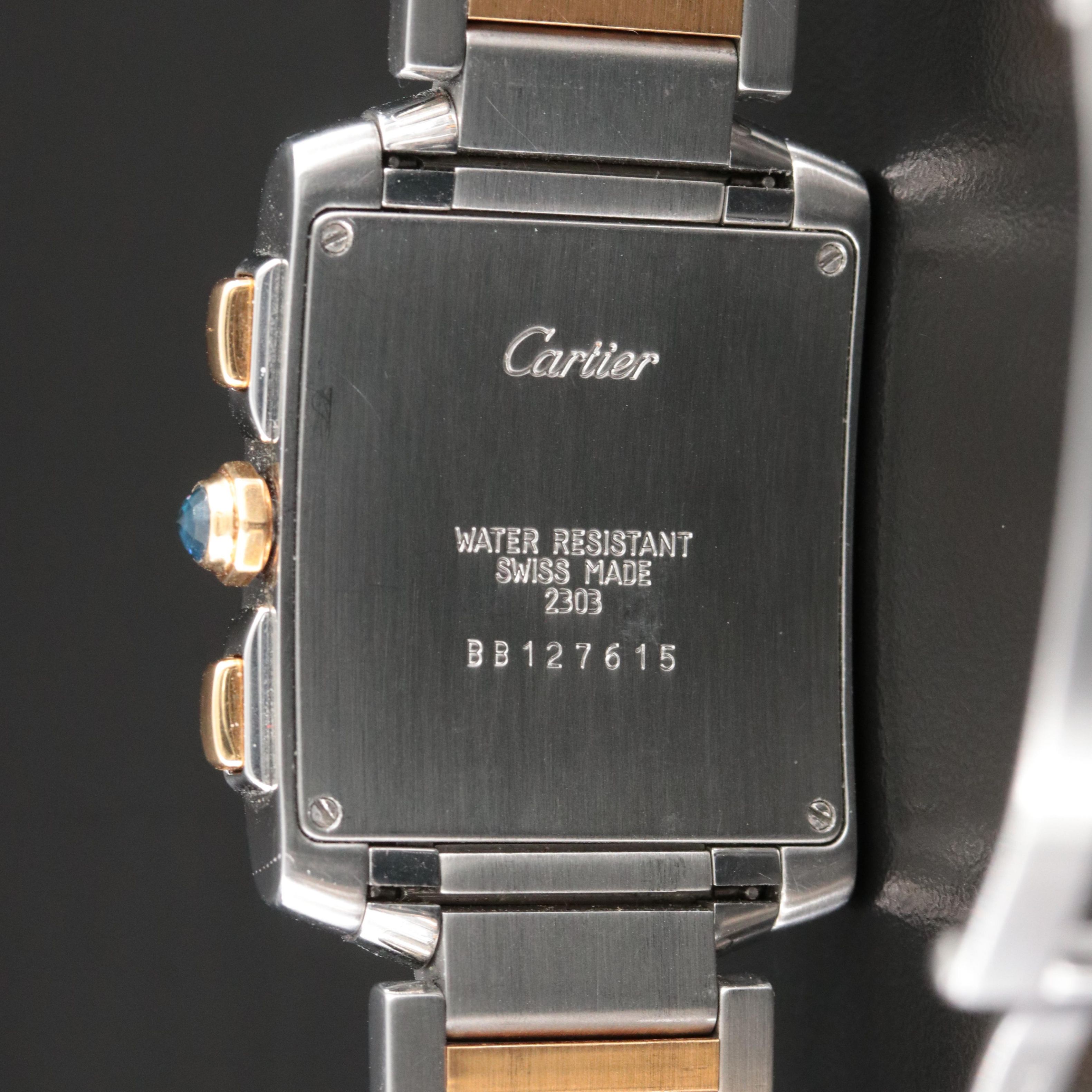 Cartier Tank Française Chronoflex Custom Diamond Watch