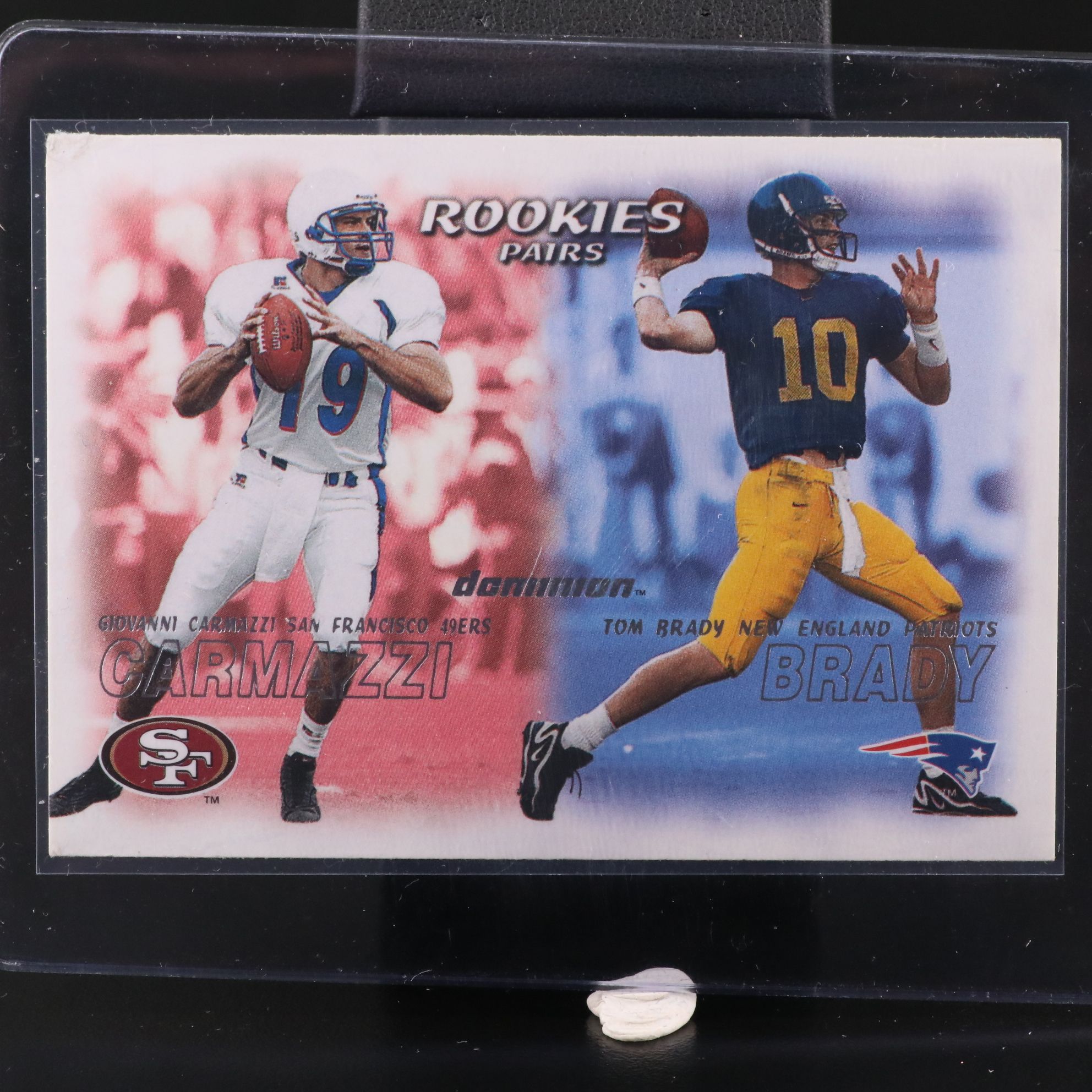 2000 Dominion Tom Brady New England Patriots Rookie Football Card