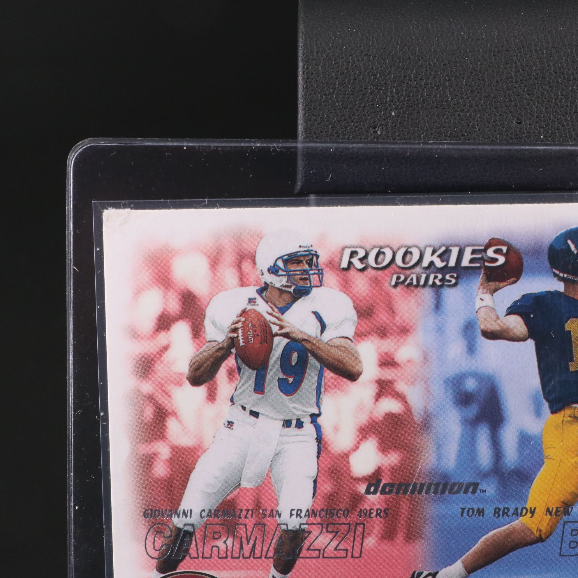 2000 Dominion Tom Brady New England Patriots Rookie Football Card