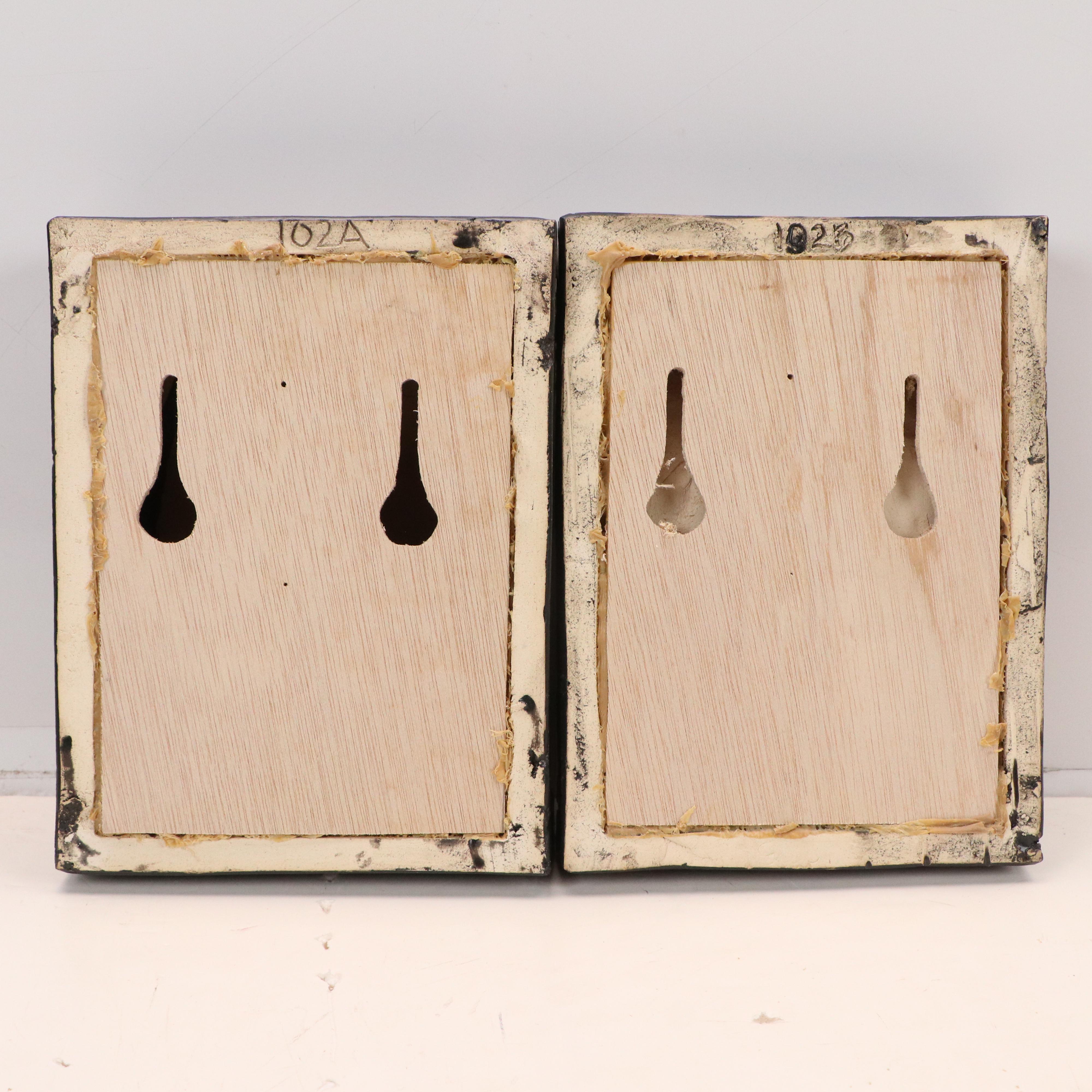 Dimensional Ceramic Tile Art with Glazed Nude Figure, 2004