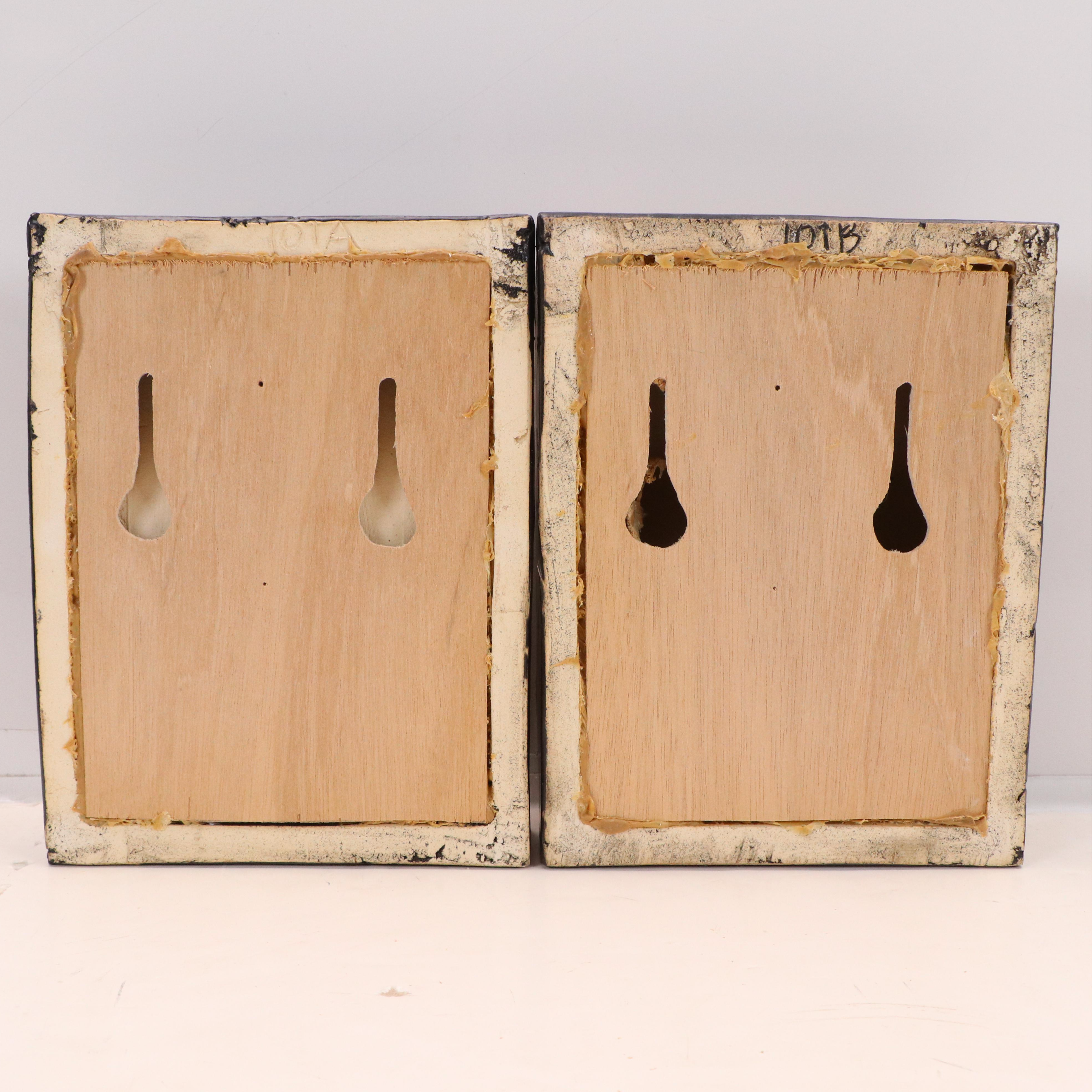 Dimensional Ceramic Tile Art with Glazed Nude Figure, 2004