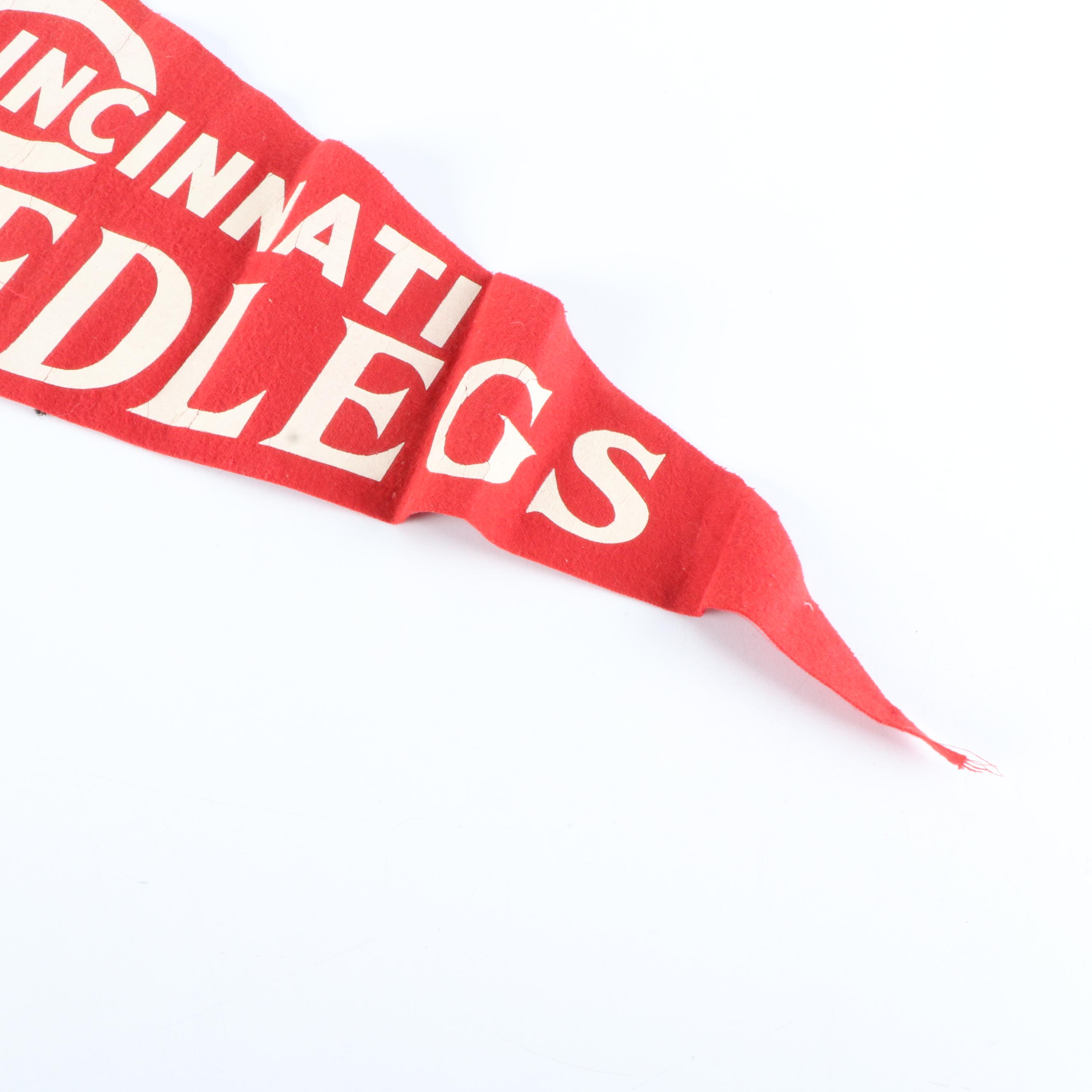 1961 Cincininati Reds National League Champs Pennant with More