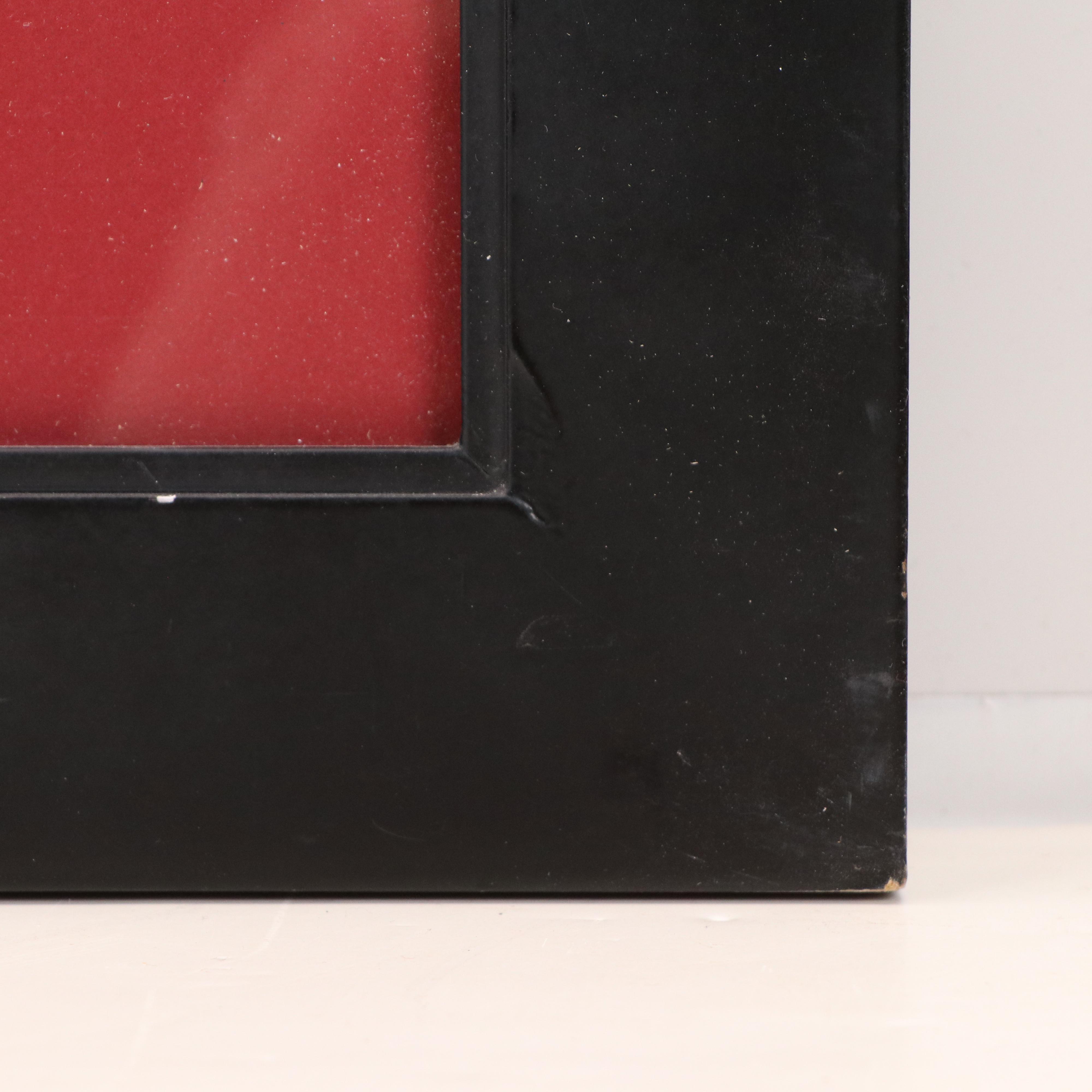 Johnny Bench Signed Cincinnati Reds Commemorative Poster in Matted Frame