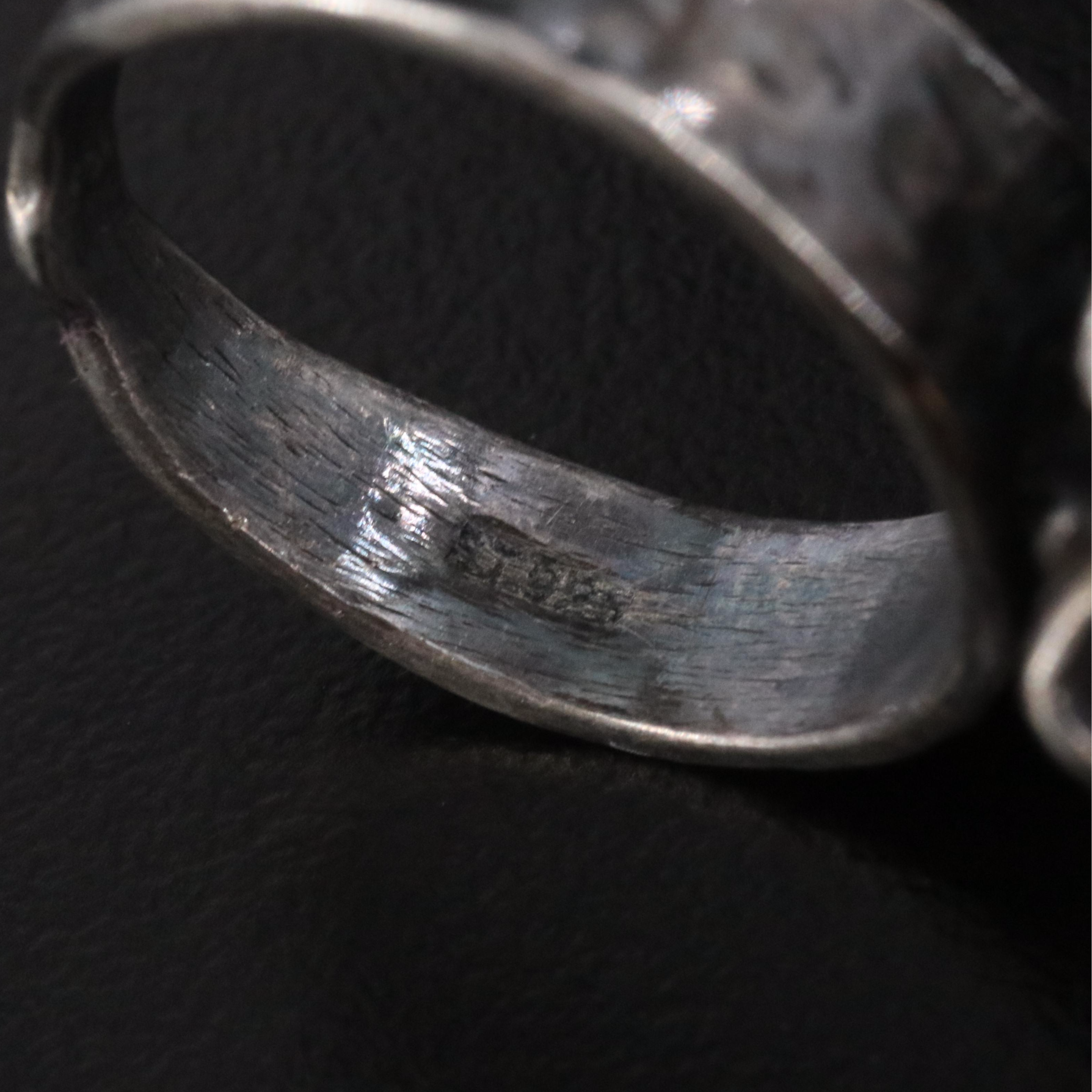 Vintage Sterling Ring Collection Featuring Stuart Nye, Nephrite and Chalcedony