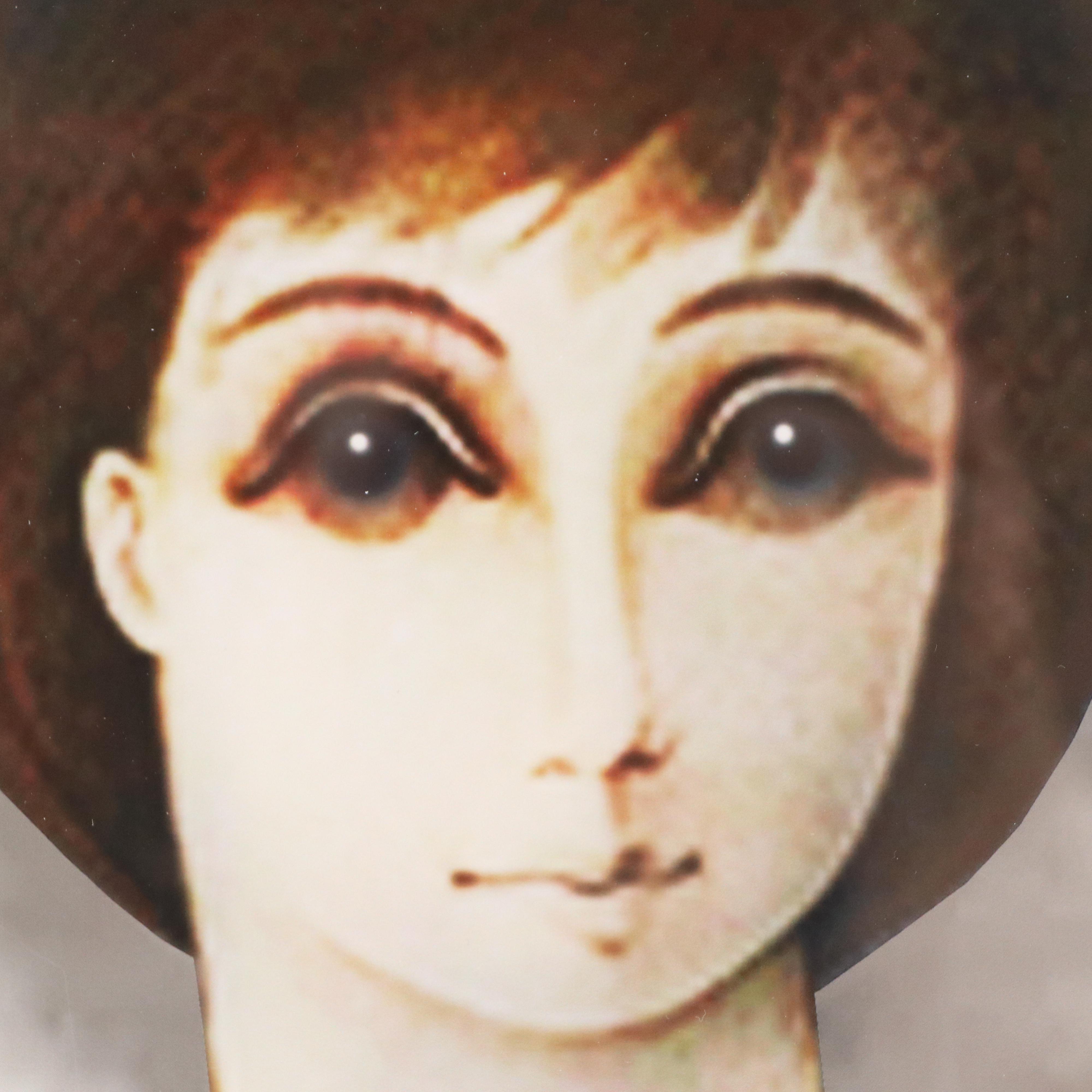 Elmer A. Ruff Surrealist Portrait Print After Margaret Keane, 2021