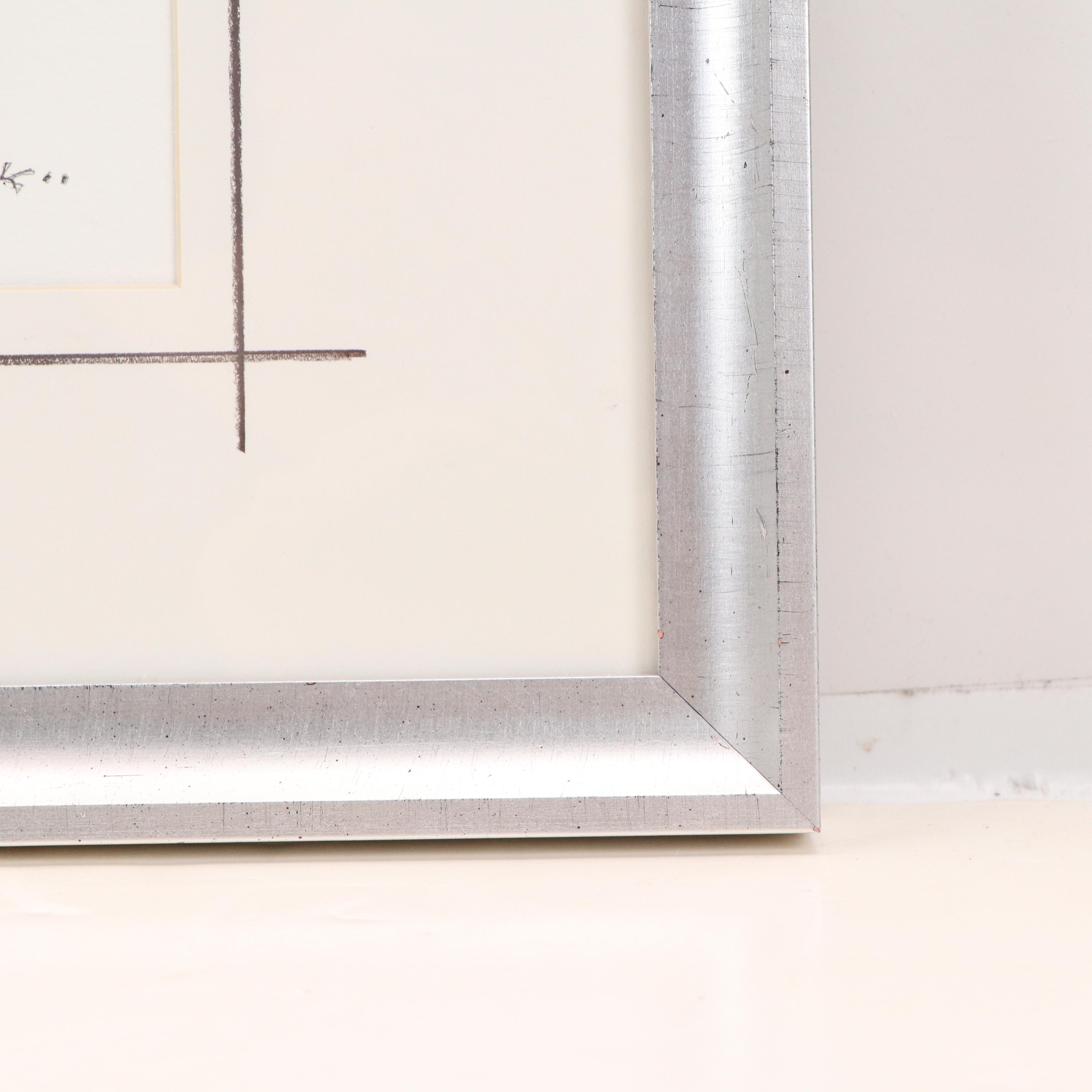 Elmer A. Ruff Surrealist Portrait Print After Margaret Keane, 2021