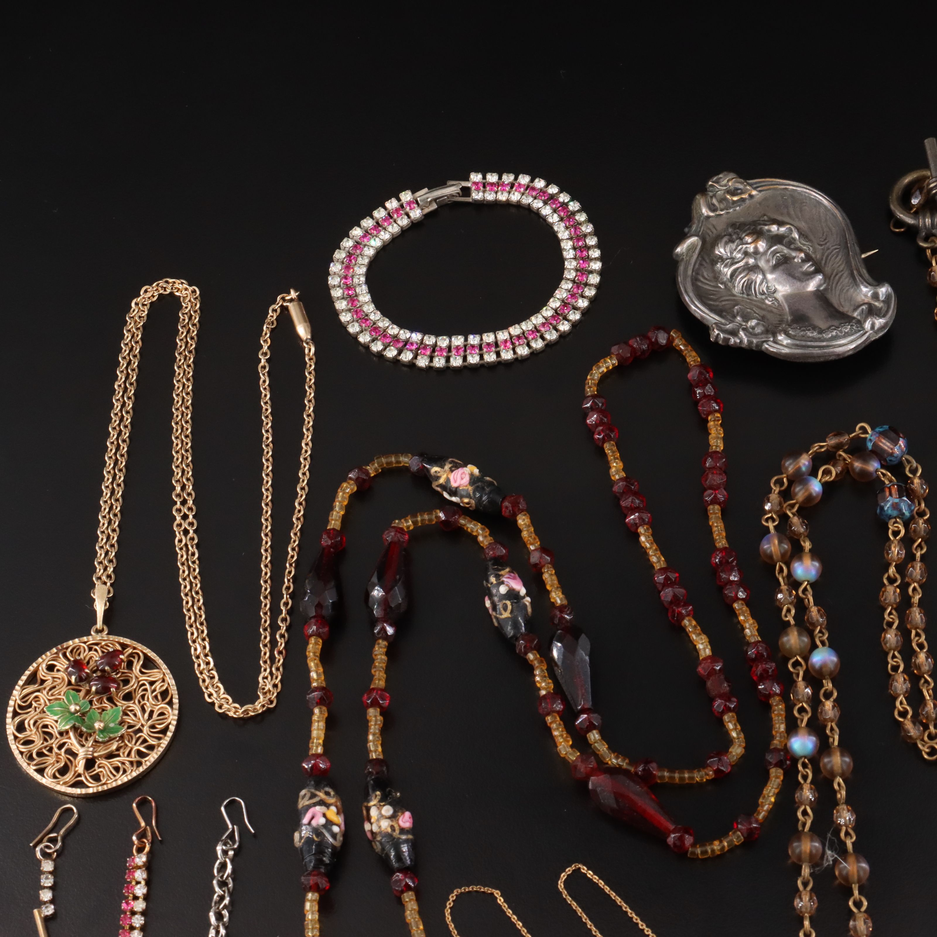 Art Nouveau, Garnet and Krementz Featured in Jewelry Collection