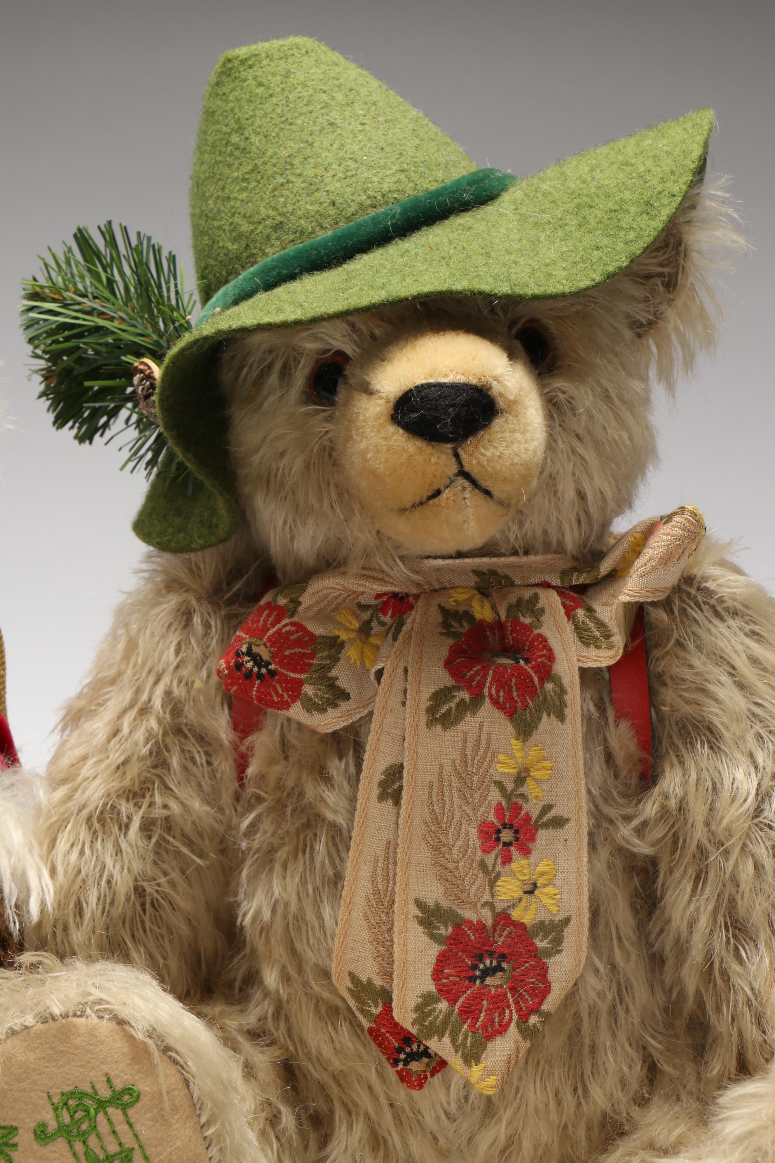 Hermann "The Happy Wanderer" and "Bavarian Santa" Limited Edition Bears