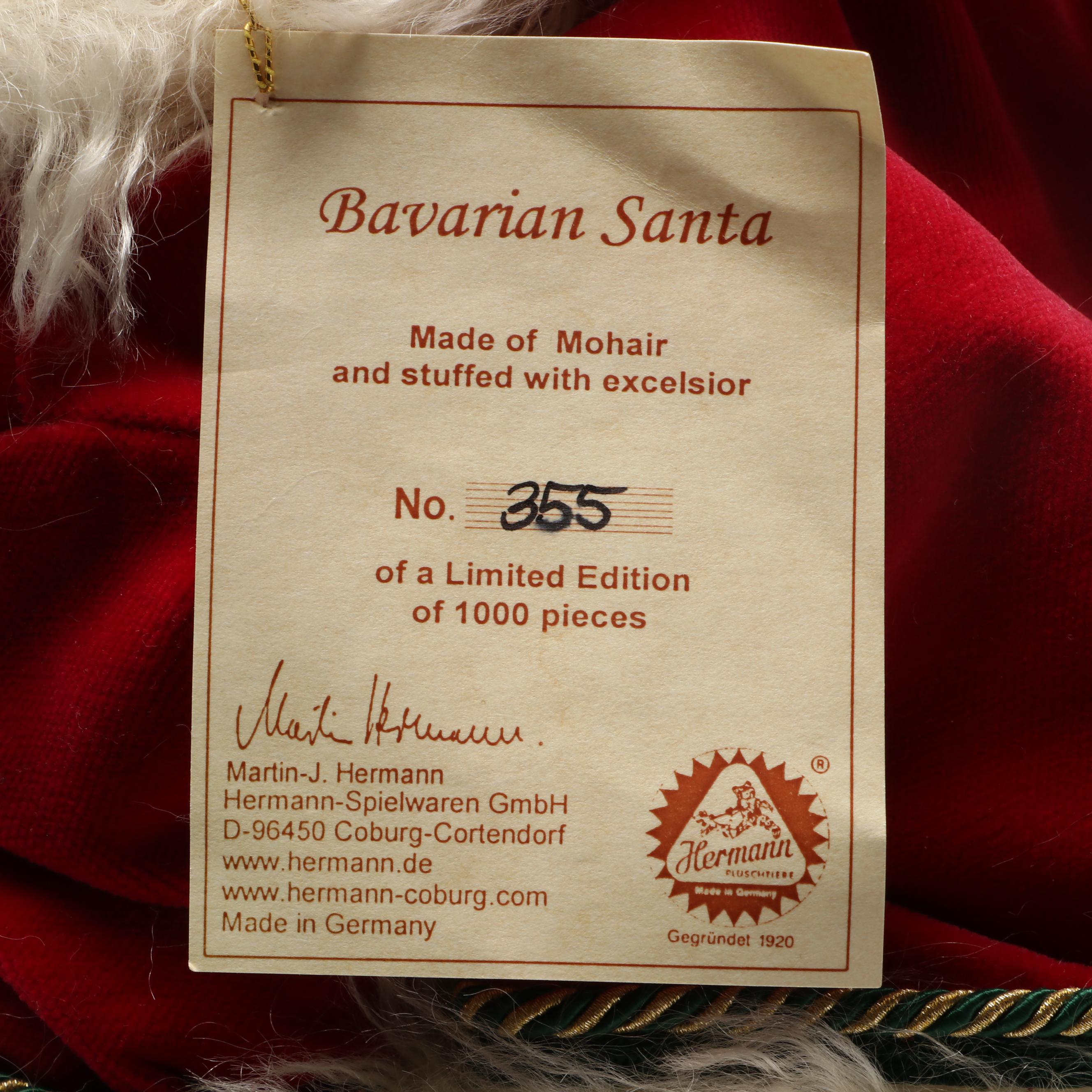 Hermann "The Happy Wanderer" and "Bavarian Santa" Limited Edition Bears