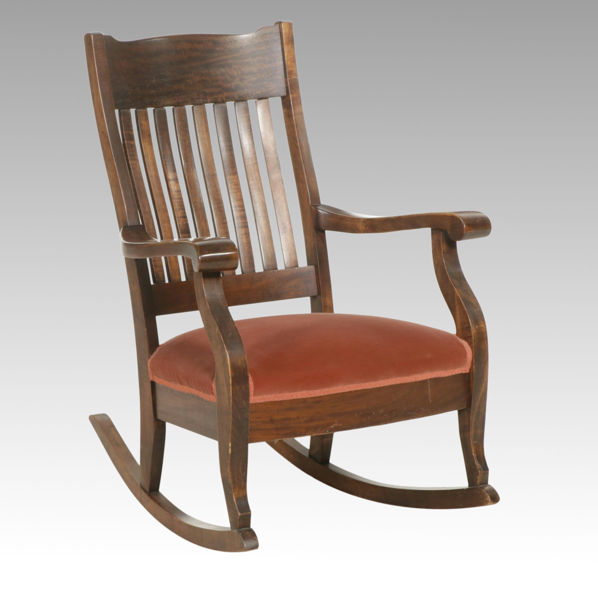 Hardwood Rocking Chair, Early to Mid-20th Century