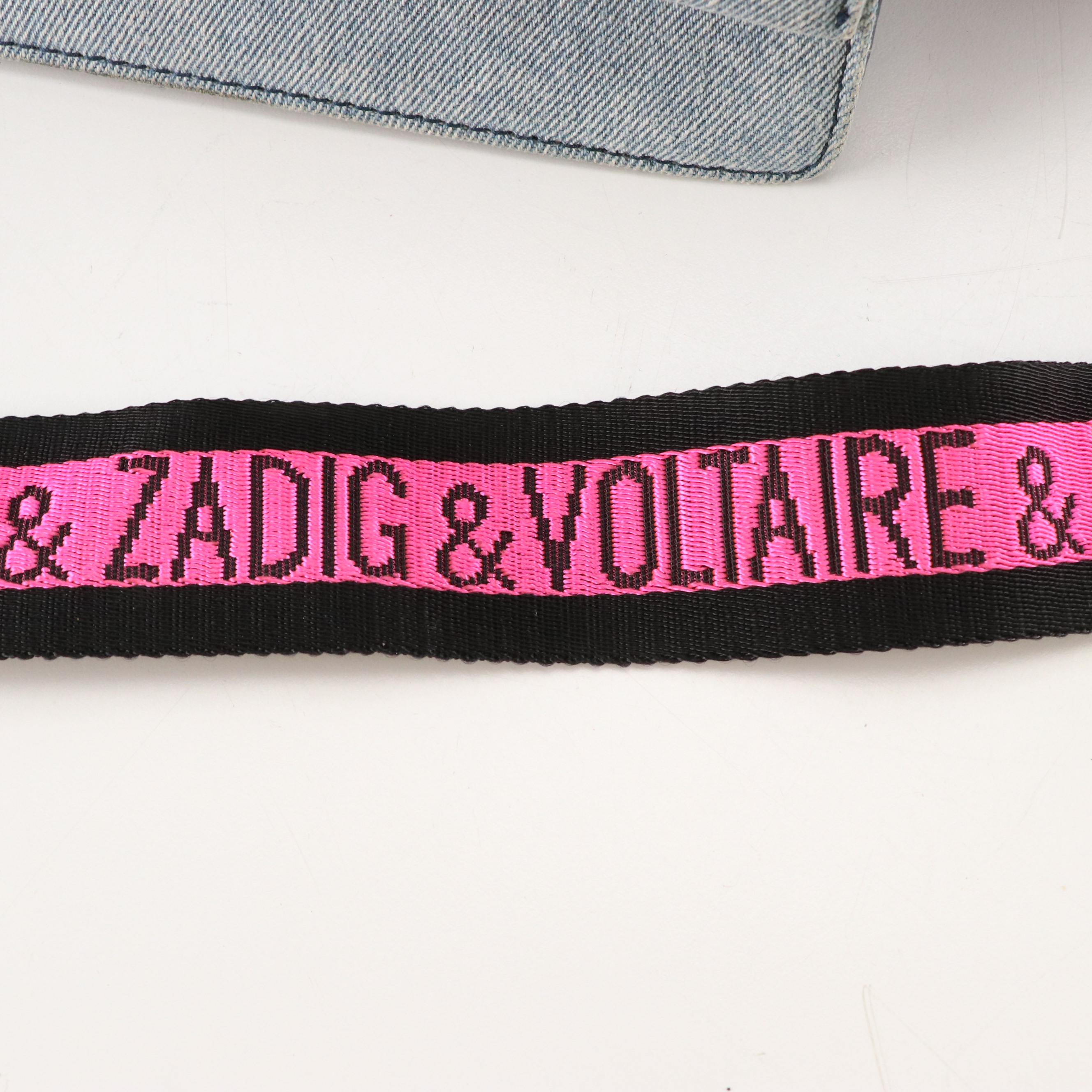 Zadig & Voltaire Lolita Jeans Crossbody Bag and Kate Spade Black Jacquard Tote