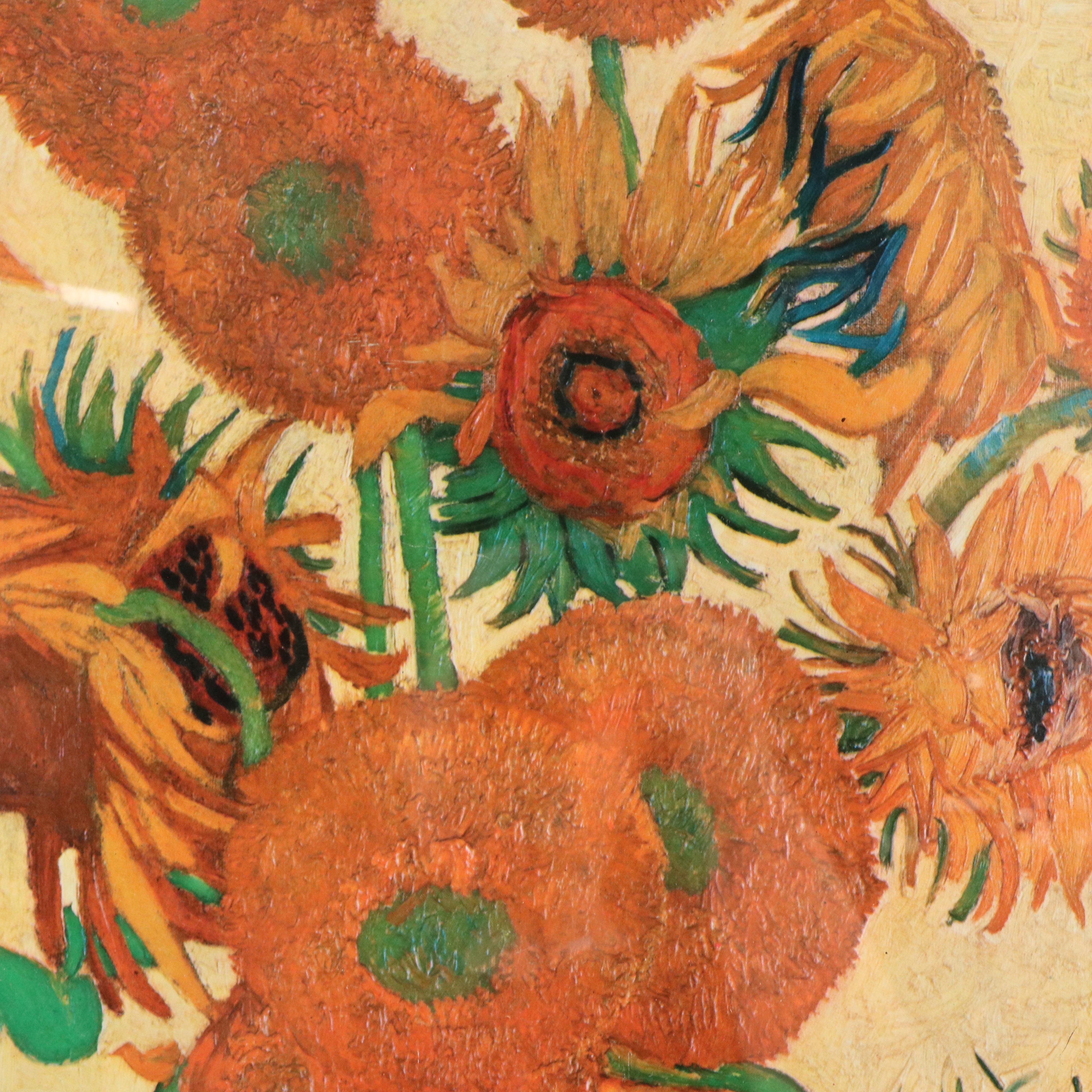 Offset Lithograph After Vincent Van Gogh "Sunflowers," 21st Century