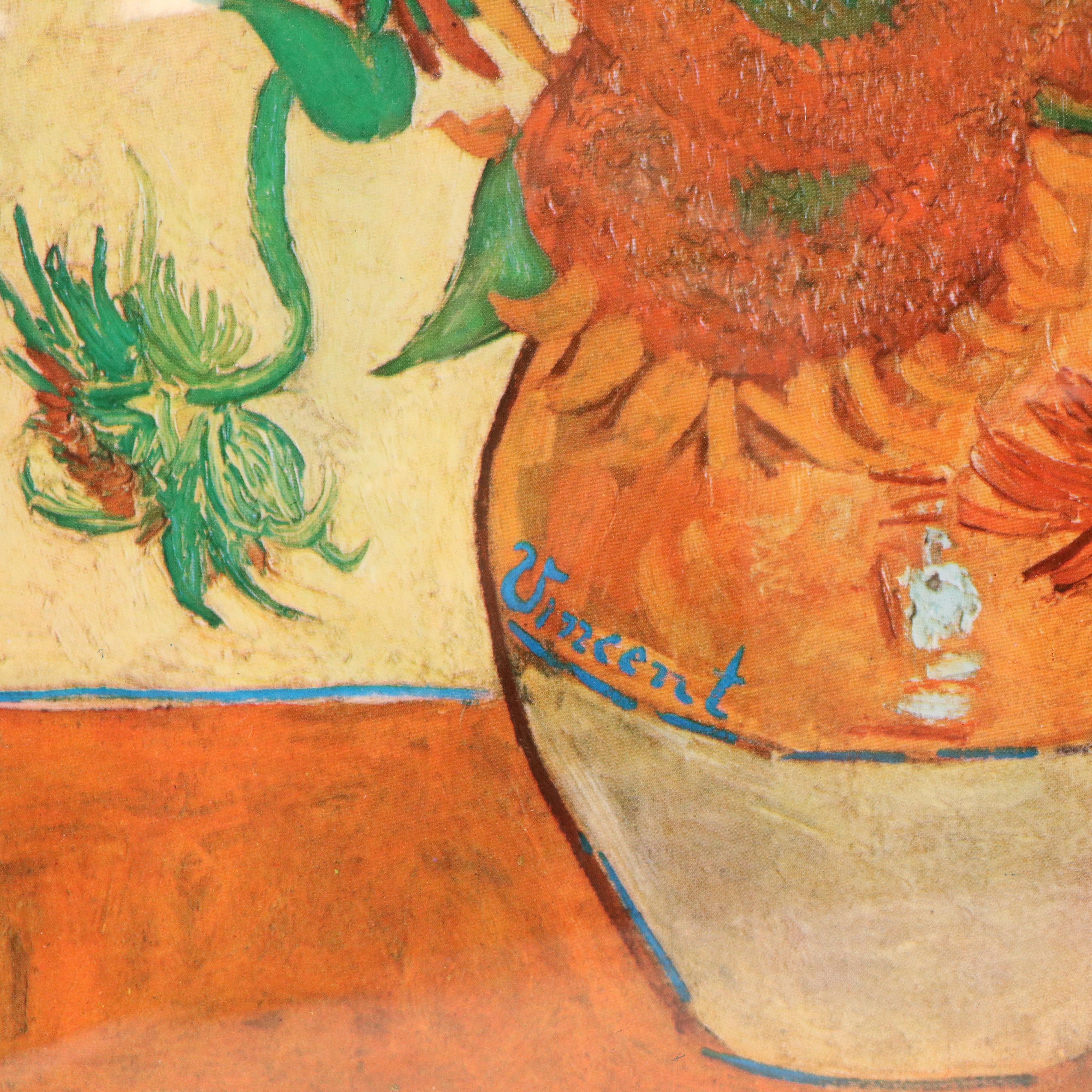 Offset Lithograph After Vincent Van Gogh "Sunflowers," 21st Century