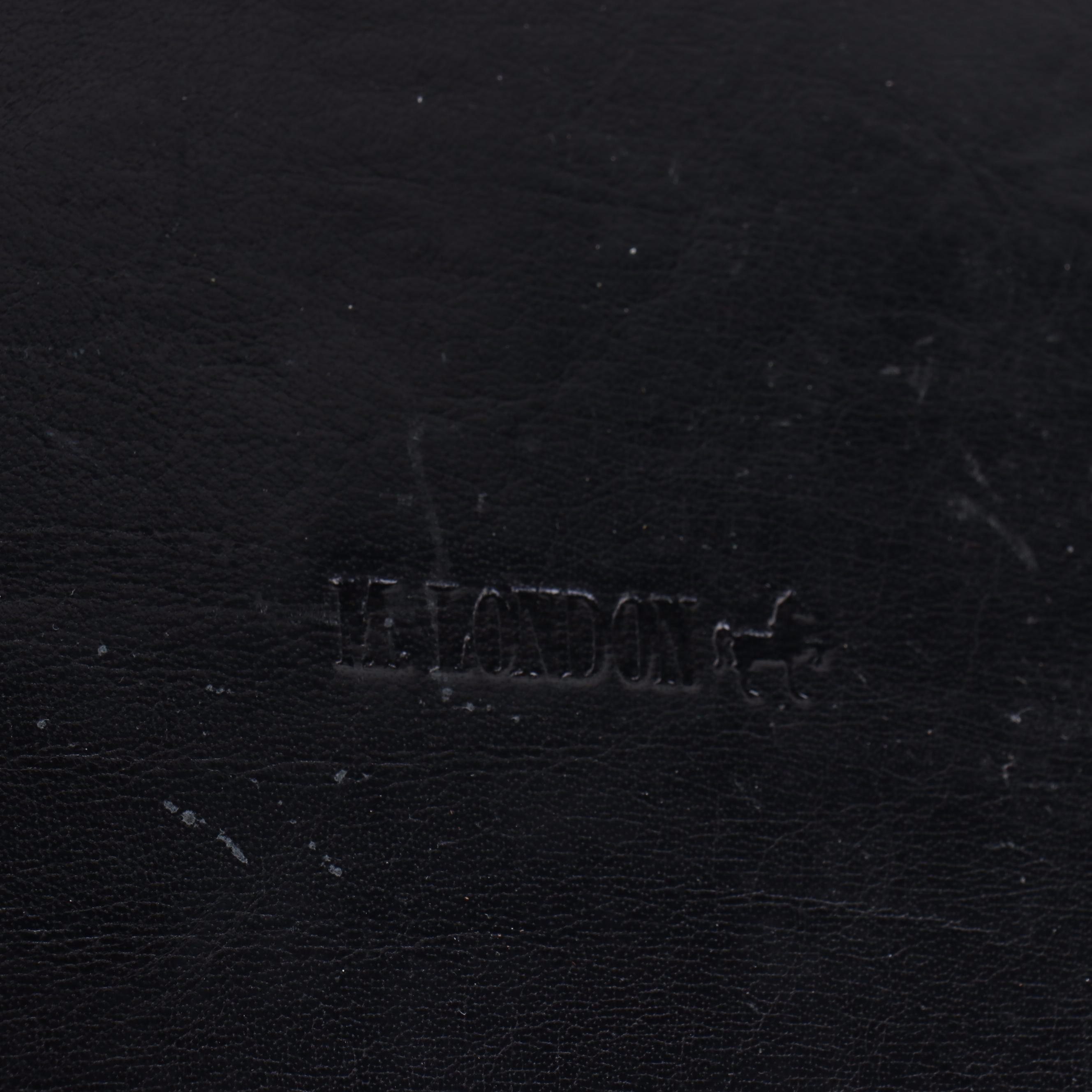 Valentina and M. London Black Leather Travel Bags