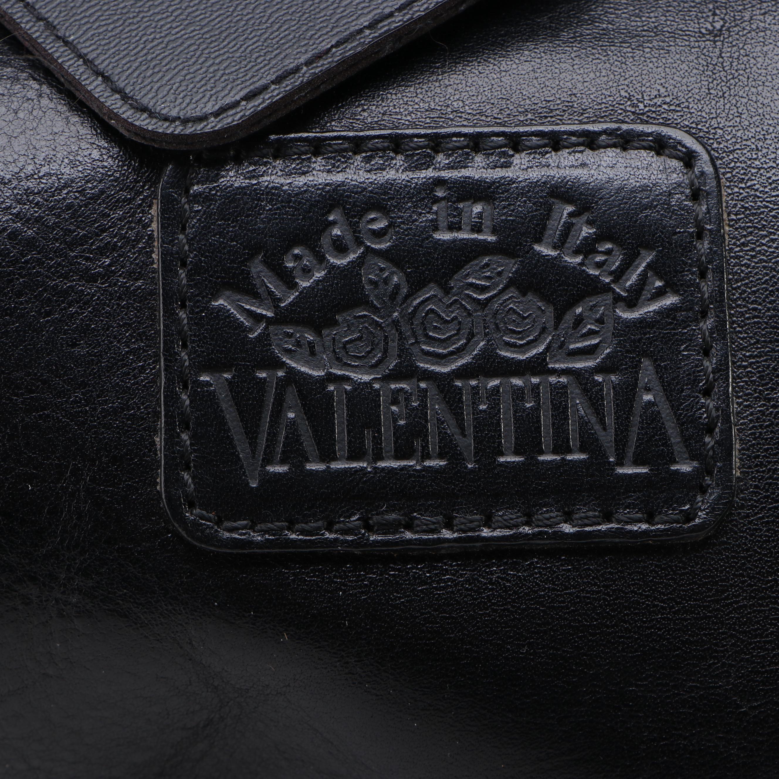 Valentina and M. London Black Leather Travel Bags