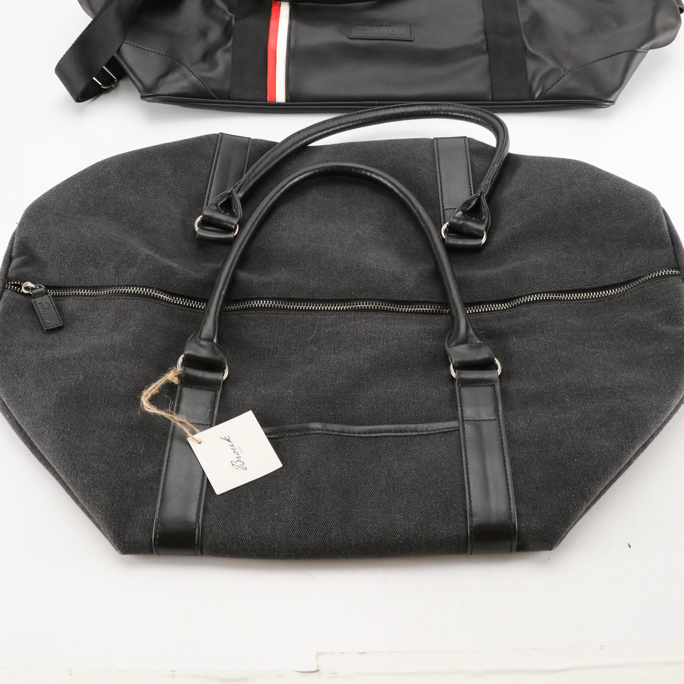 TUMI Nylon Laptop Bag, Brouck & Co. Grey Canvas Duffle Bag, Other Travel Bag